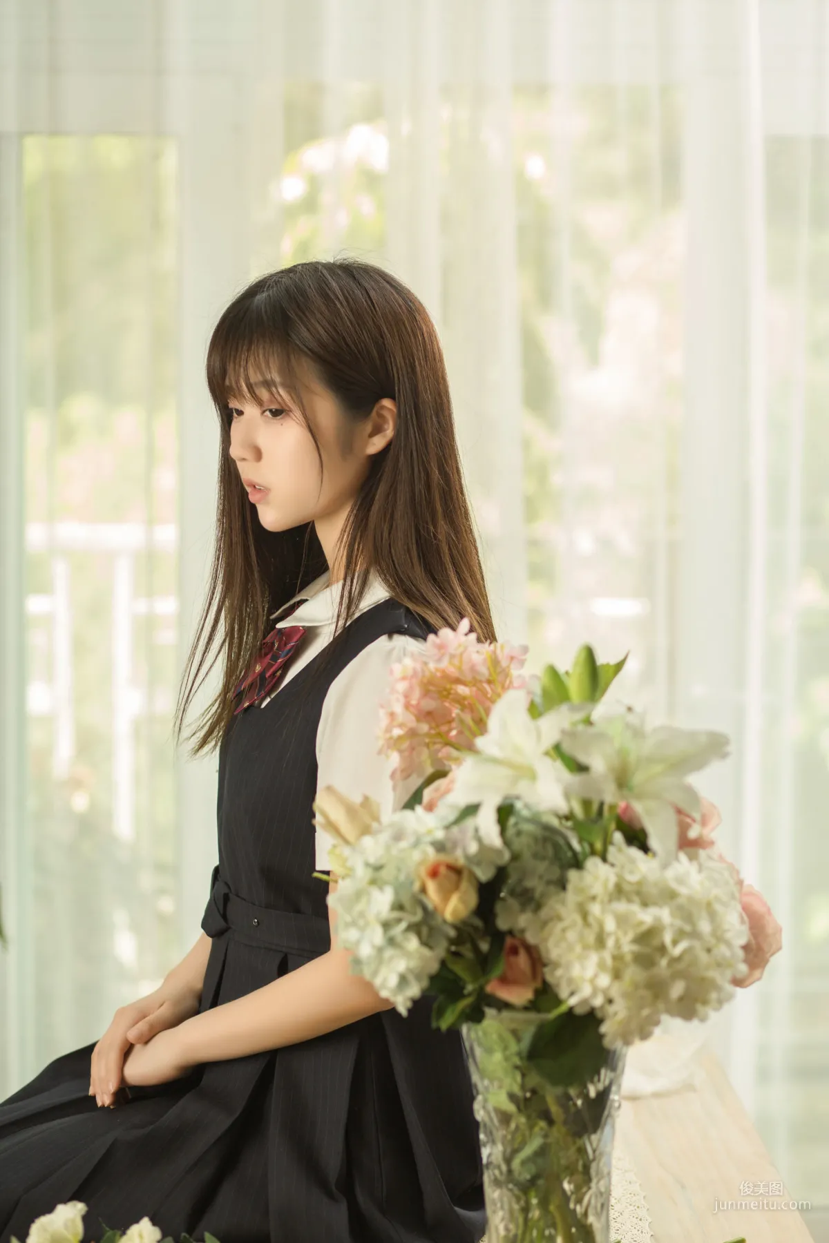 微博福利姬鏡醬《不知夢 制服》 [COSPLAY美女] 寫真集 7