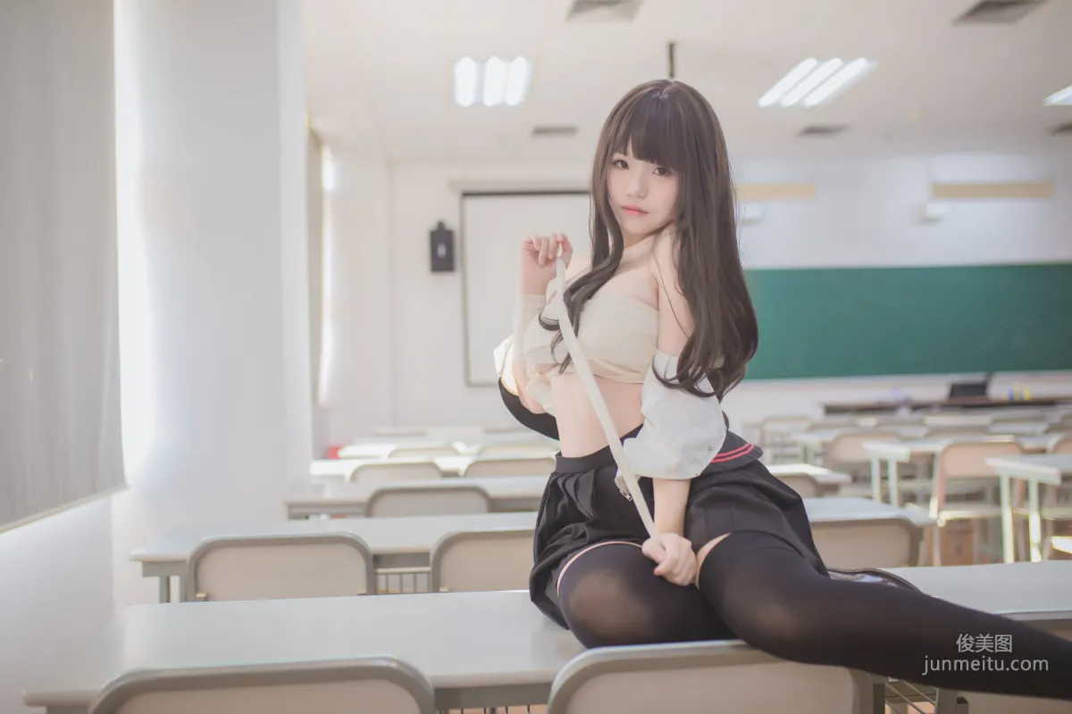 Yoko宅夏Cos《黑丝JK》 [COSPLAY美女] 写真集16