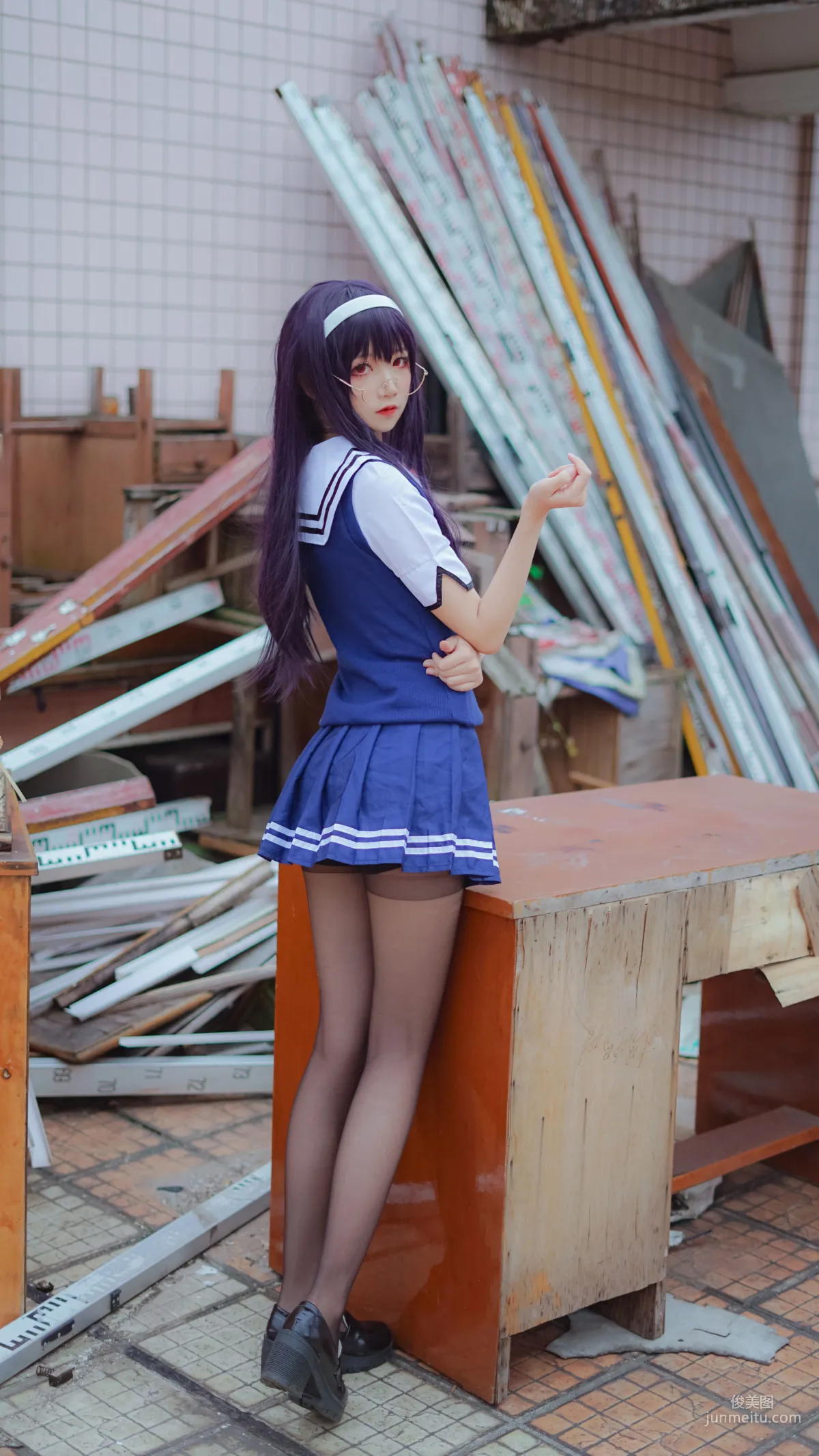 清純少女五更百鬼《學姐校服》 [COSPLAY美女] 寫真集 18