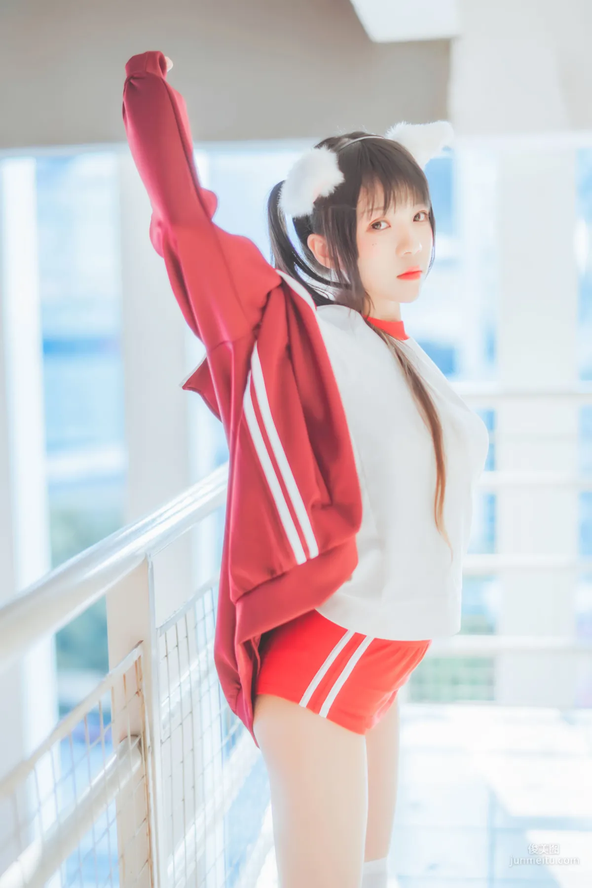 桜桃喵《紅色體操服》 [COSPLAY美女] 寫真集 16