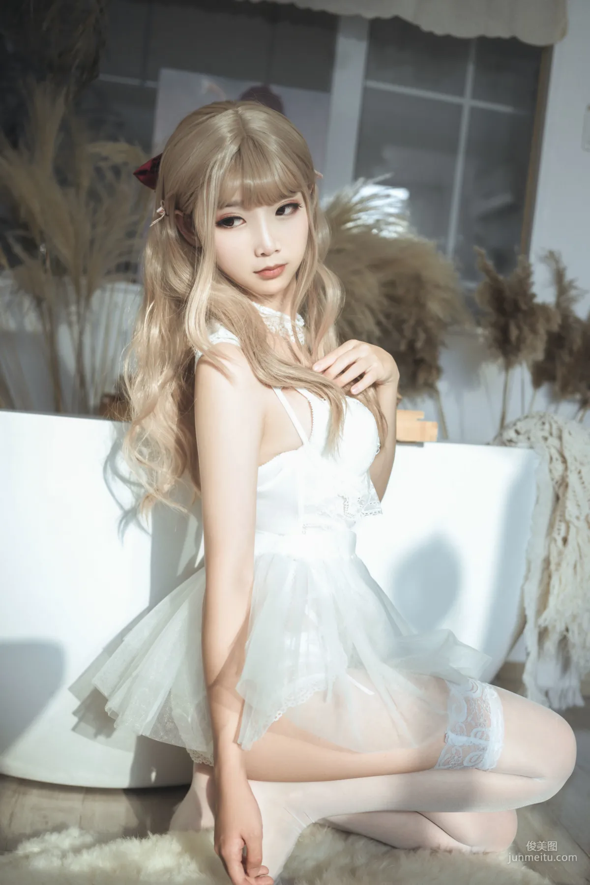 COSER面餅仙兒《複古内衣套》 [福利COSPLAY] 寫真集 16