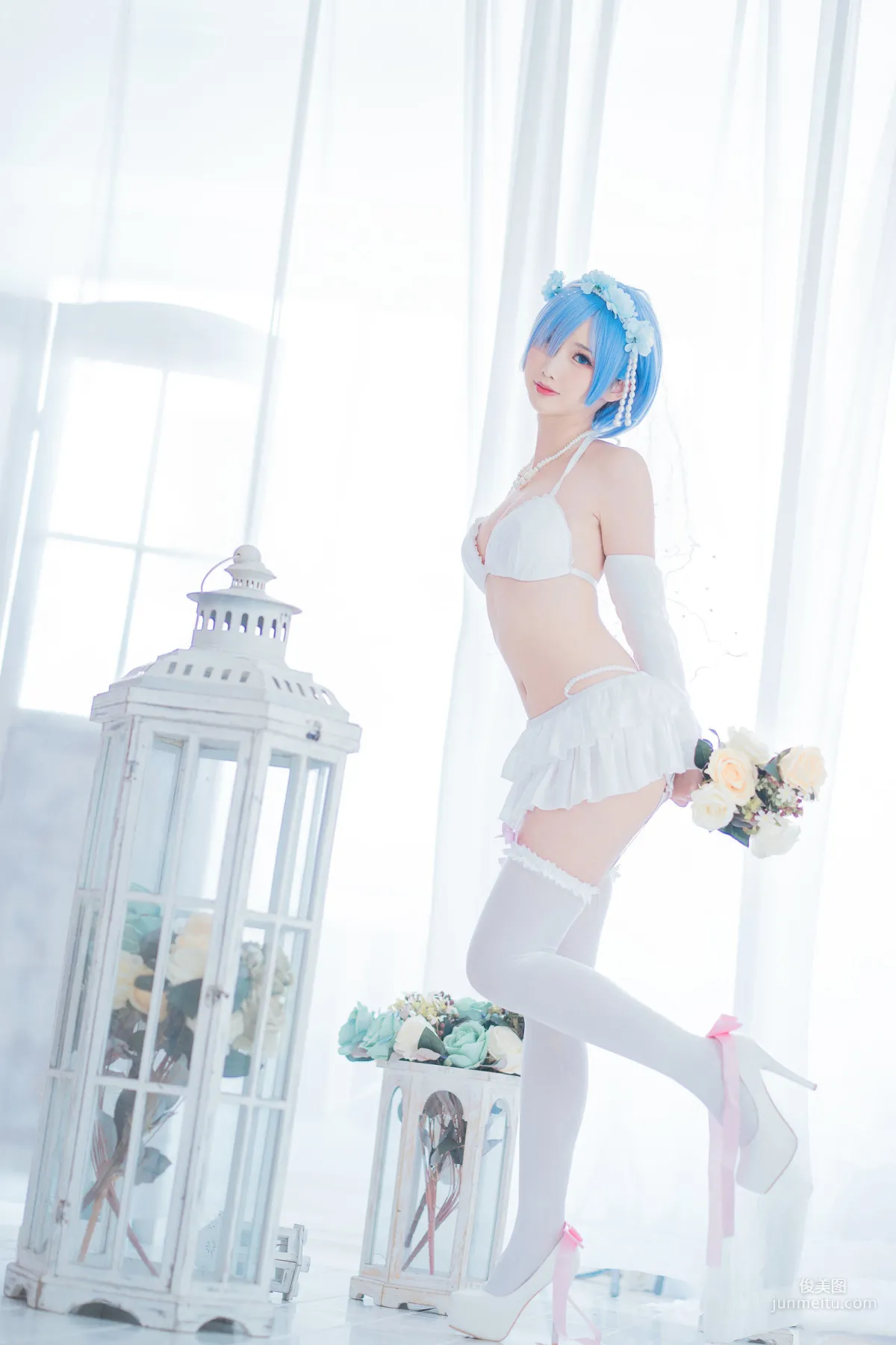 面餅仙兒《花嫁蕾姆》 [福利COSPLAY] 寫真集 14