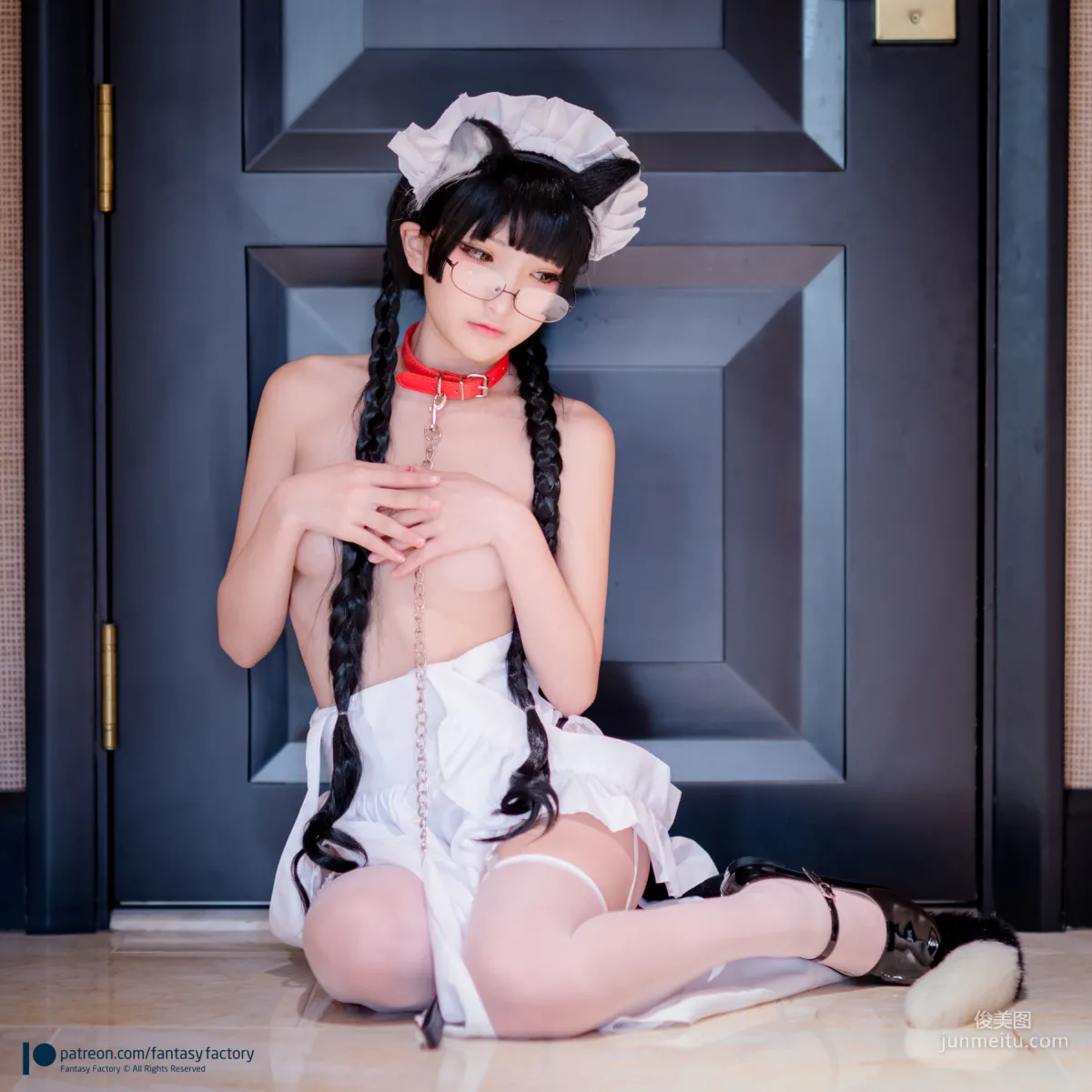 COSER小丁《黑猫女仆》 [Fantasy Factory] 写真集48