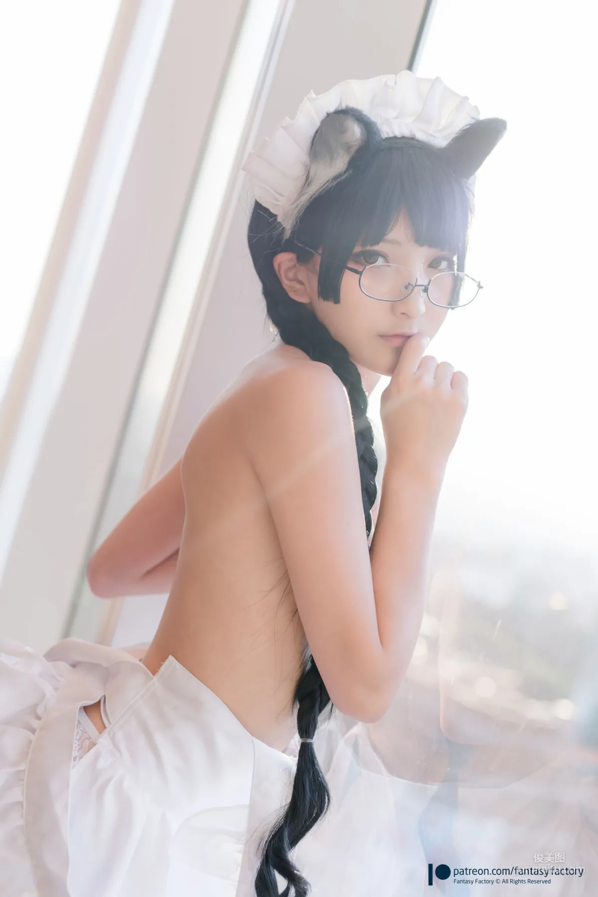 COSER小丁《黑猫女仆》 [Fantasy Factory] 写真集47