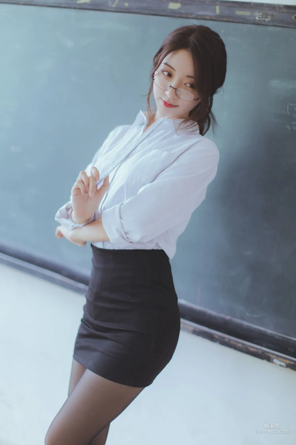 COSER黑川《黑絲教師》 [COSPLAY福利] 寫真集 36