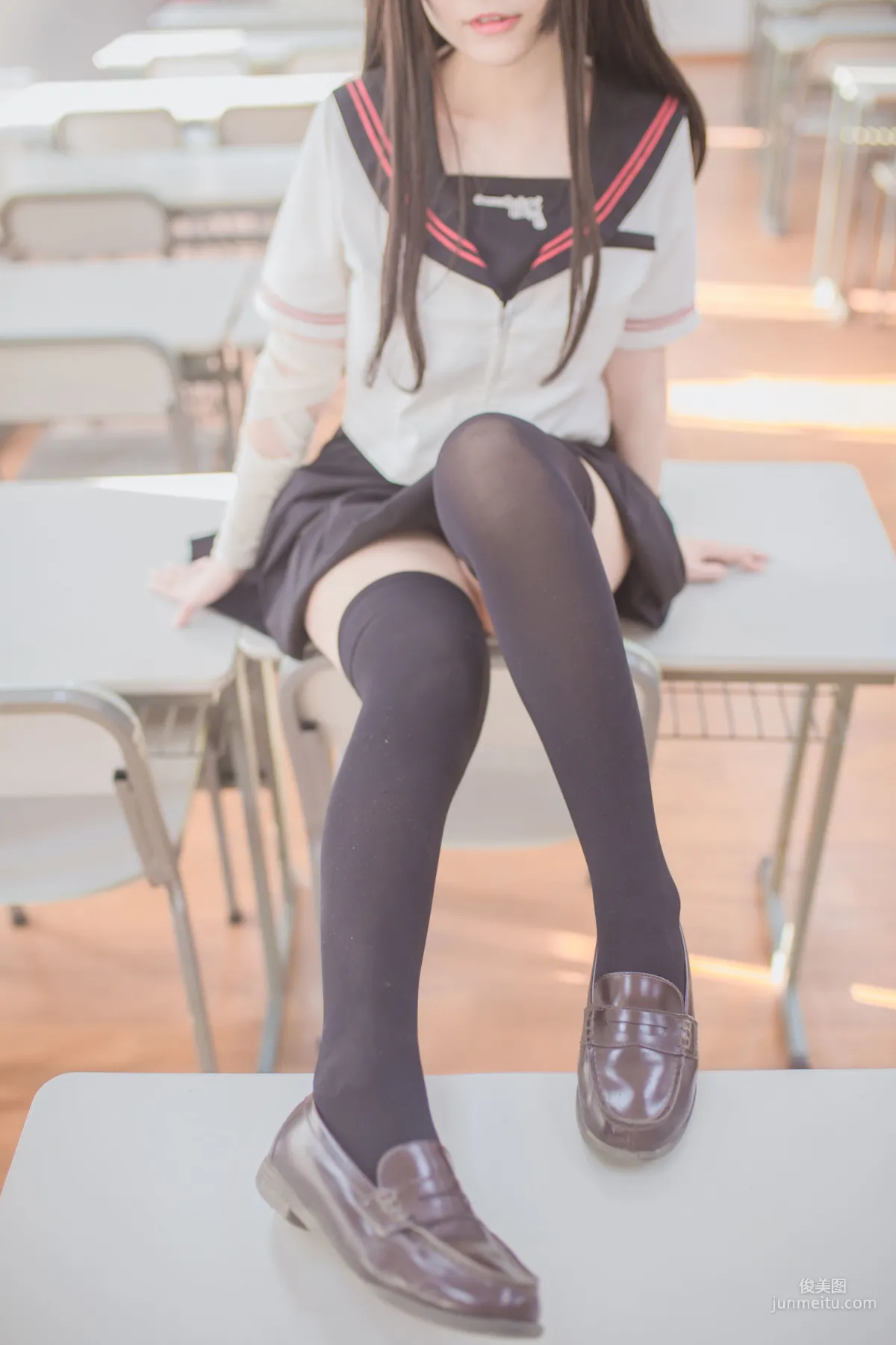 Yoko宅夏Cos《黑丝JK》 [COSPLAY美女] 写真集9