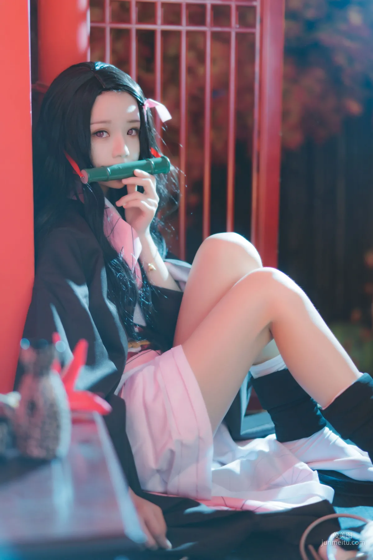 桜桃喵《灶门祢豆子》 [COSPLAY美女] 写真集14