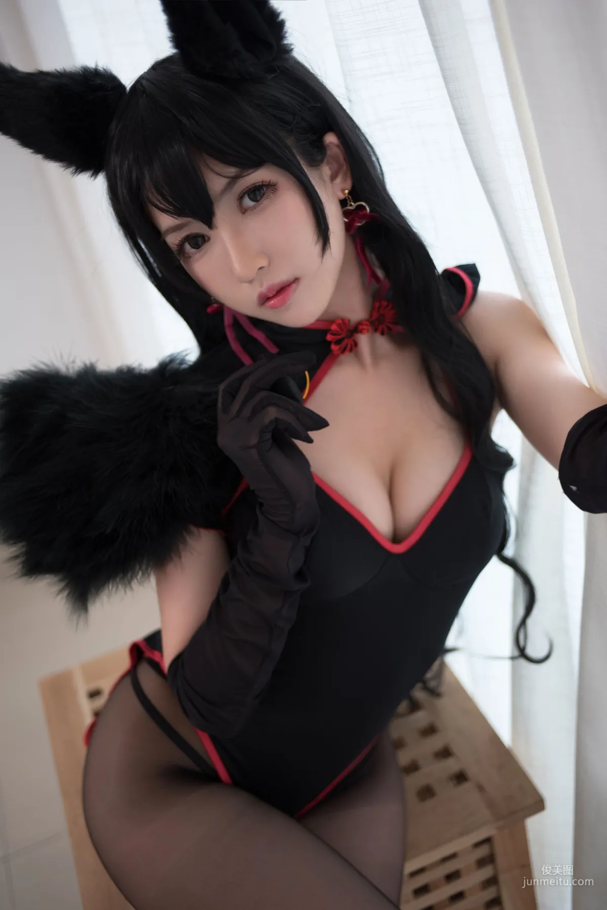 鳗鱼霏儿《兽耳+黑丝》 [COSPLAY美女] 写真集12