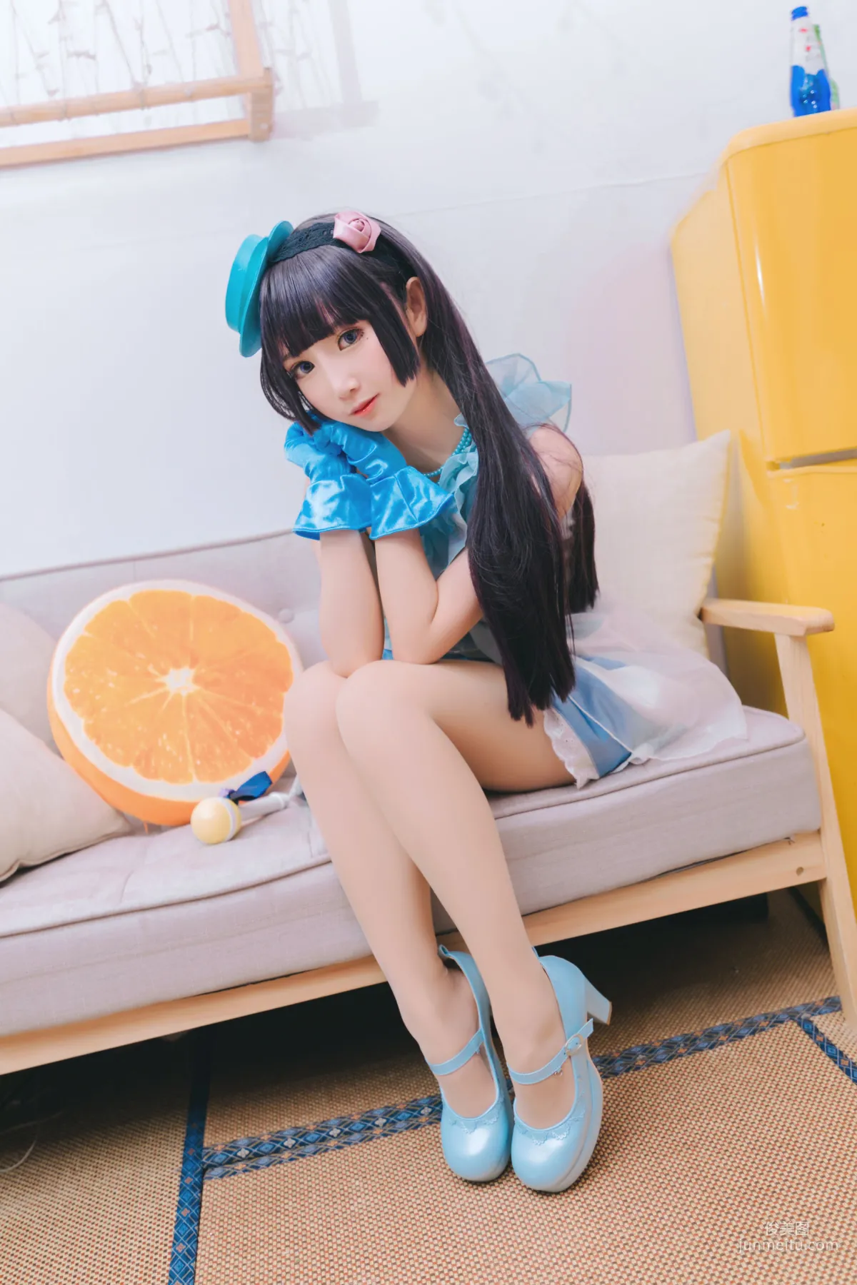 面饼仙儿《黑猫打歌服》 [福利COSPLAY] 写真集4
