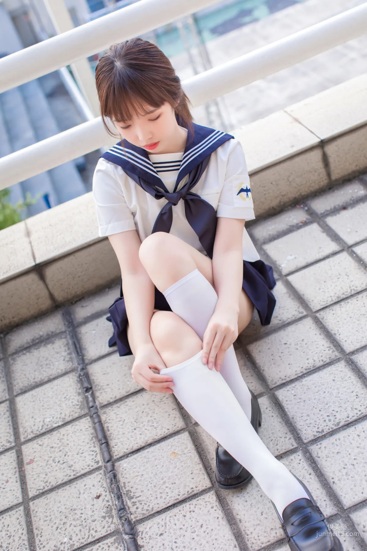 COSER雯妹《JK+白絲+死庫水》 [COSPLAY福利] 寫真集 10