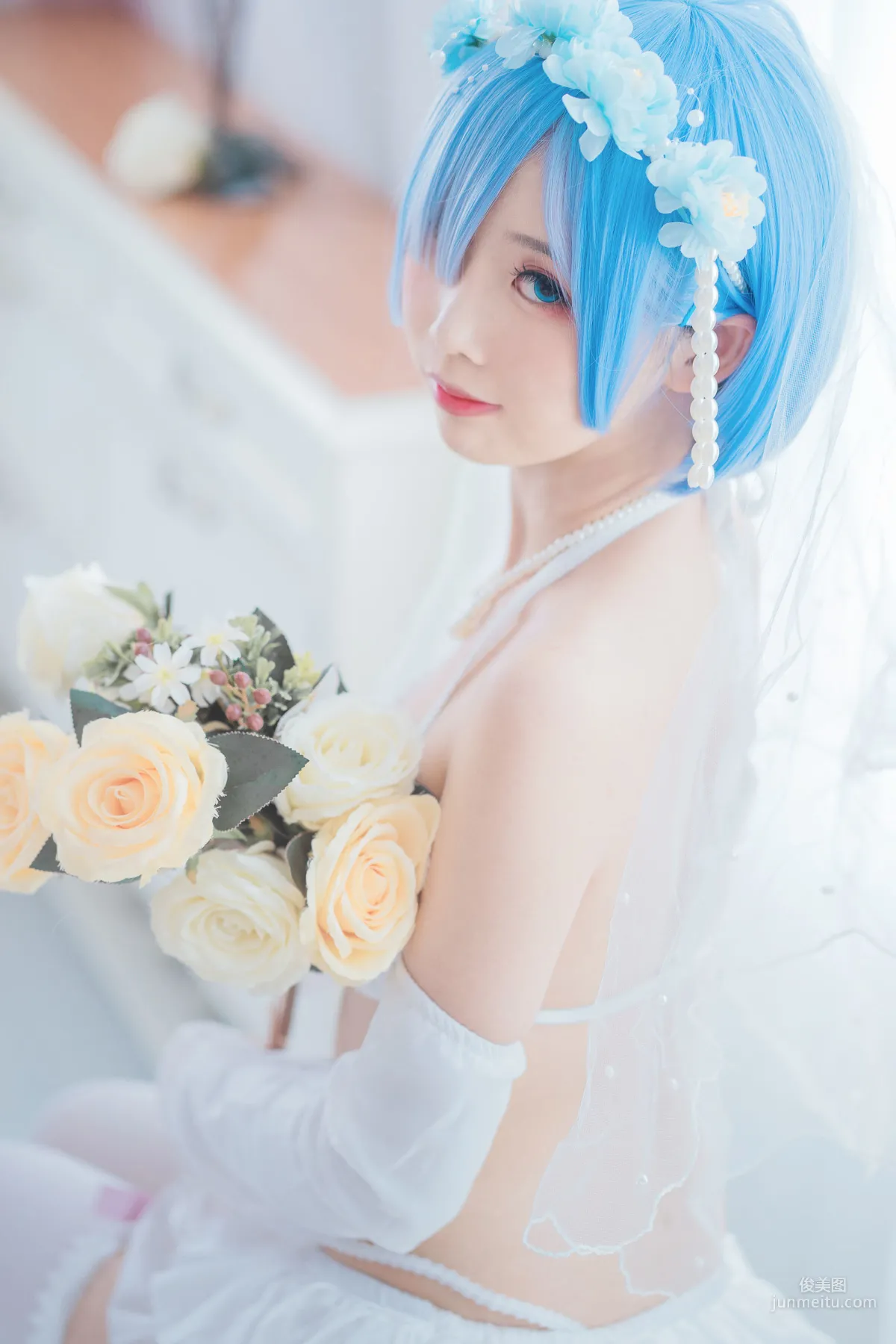面餅仙兒《花嫁蕾姆》 [福利COSPLAY] 寫真集 11