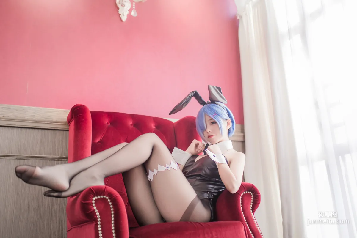 小野妹子w《白色紗裙+蕾姆護士+蕾姆兔女郎》 [COSPLAY美女] 寫真集 23