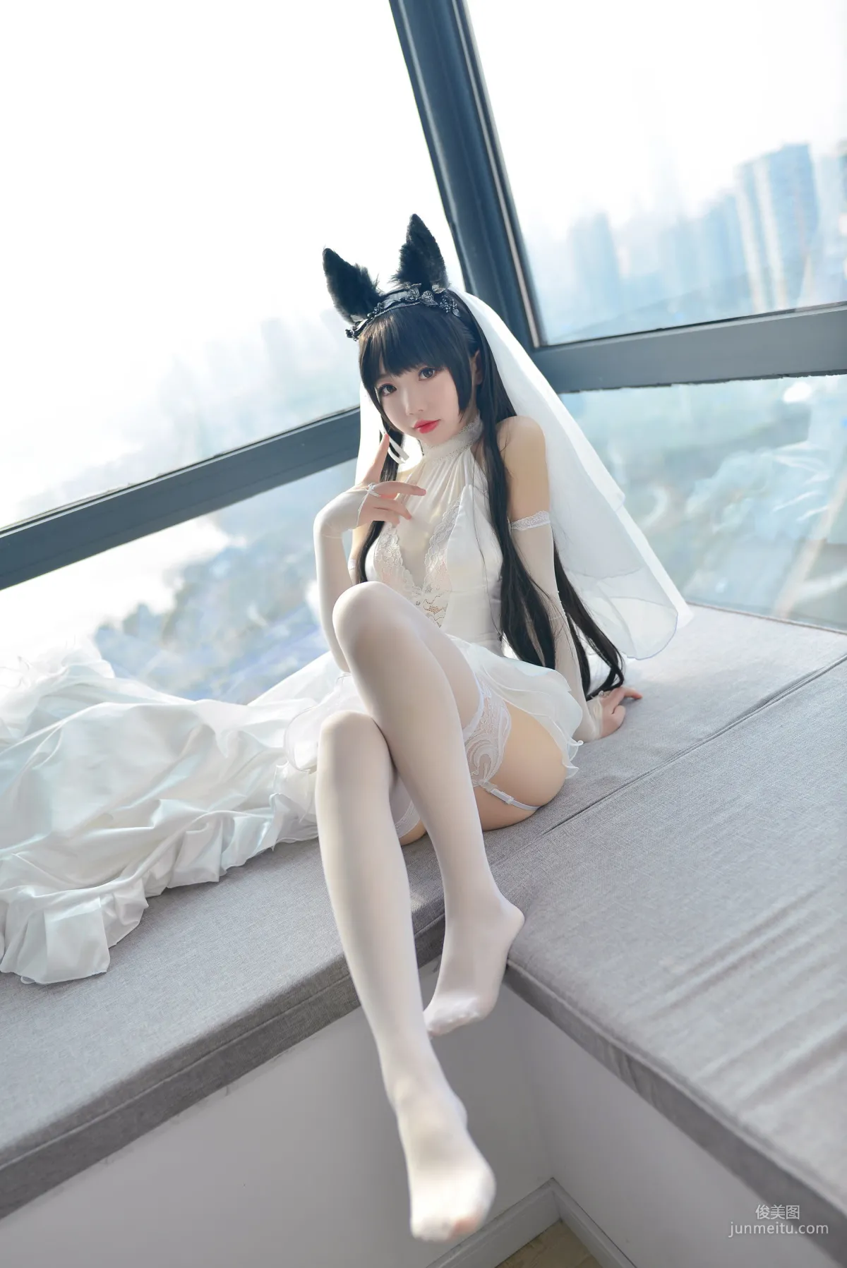 雪琪SAMA《愛宕婚紗》 [福利COSPLAY] 寫真集 22