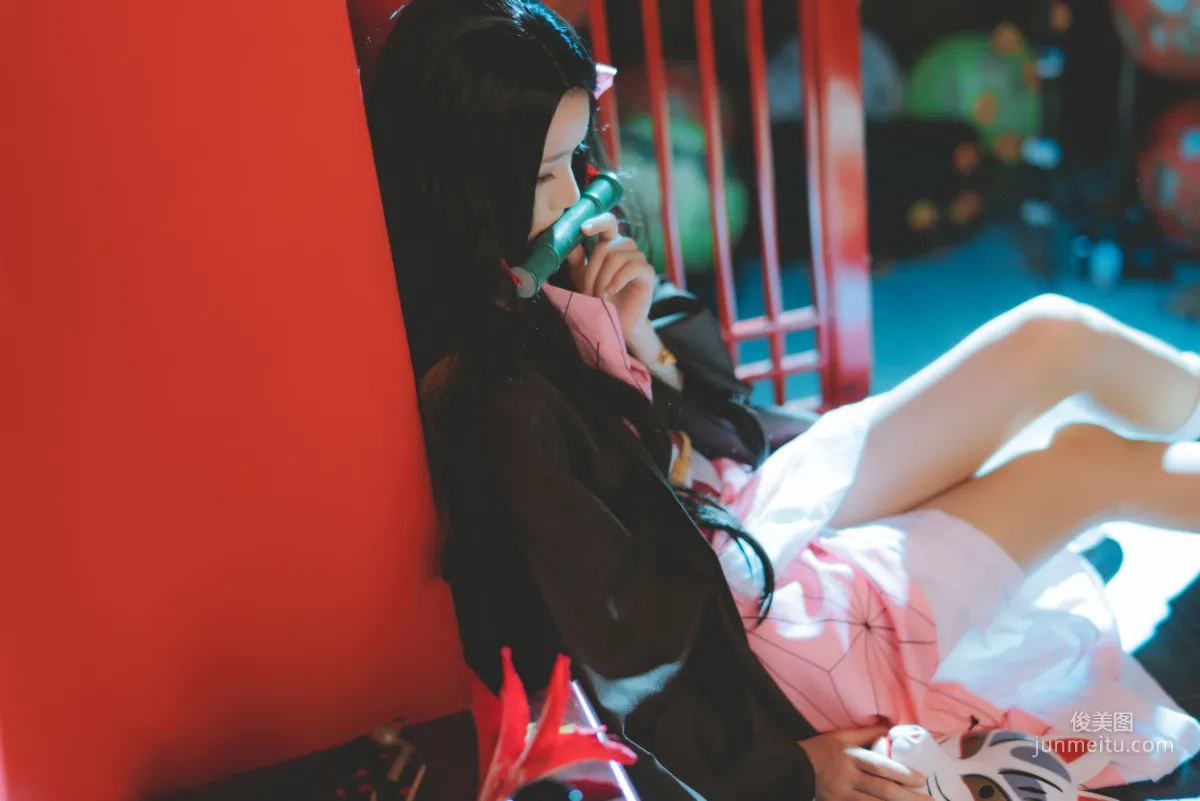 桜桃喵《灶门祢豆子》 [COSPLAY美女] 写真集20