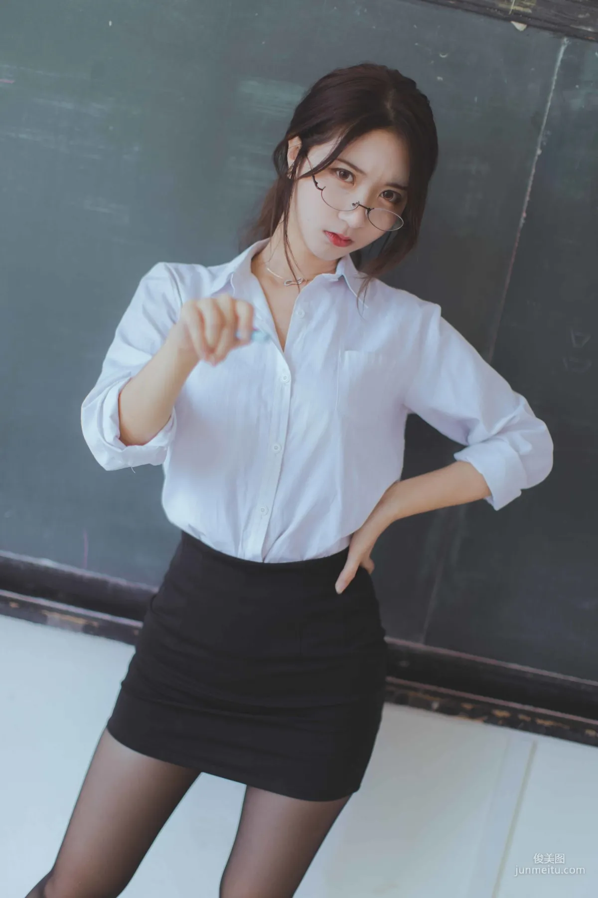 COSER黑川《黑絲教師》 [COSPLAY福利] 寫真集 9