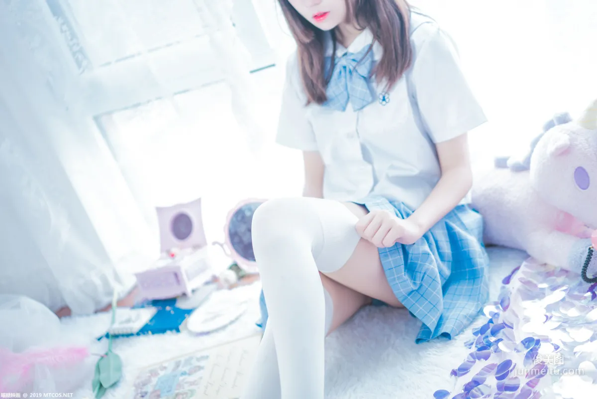 《蓝白梦幻少女》 [喵糖映画] VOL.019 写真集4