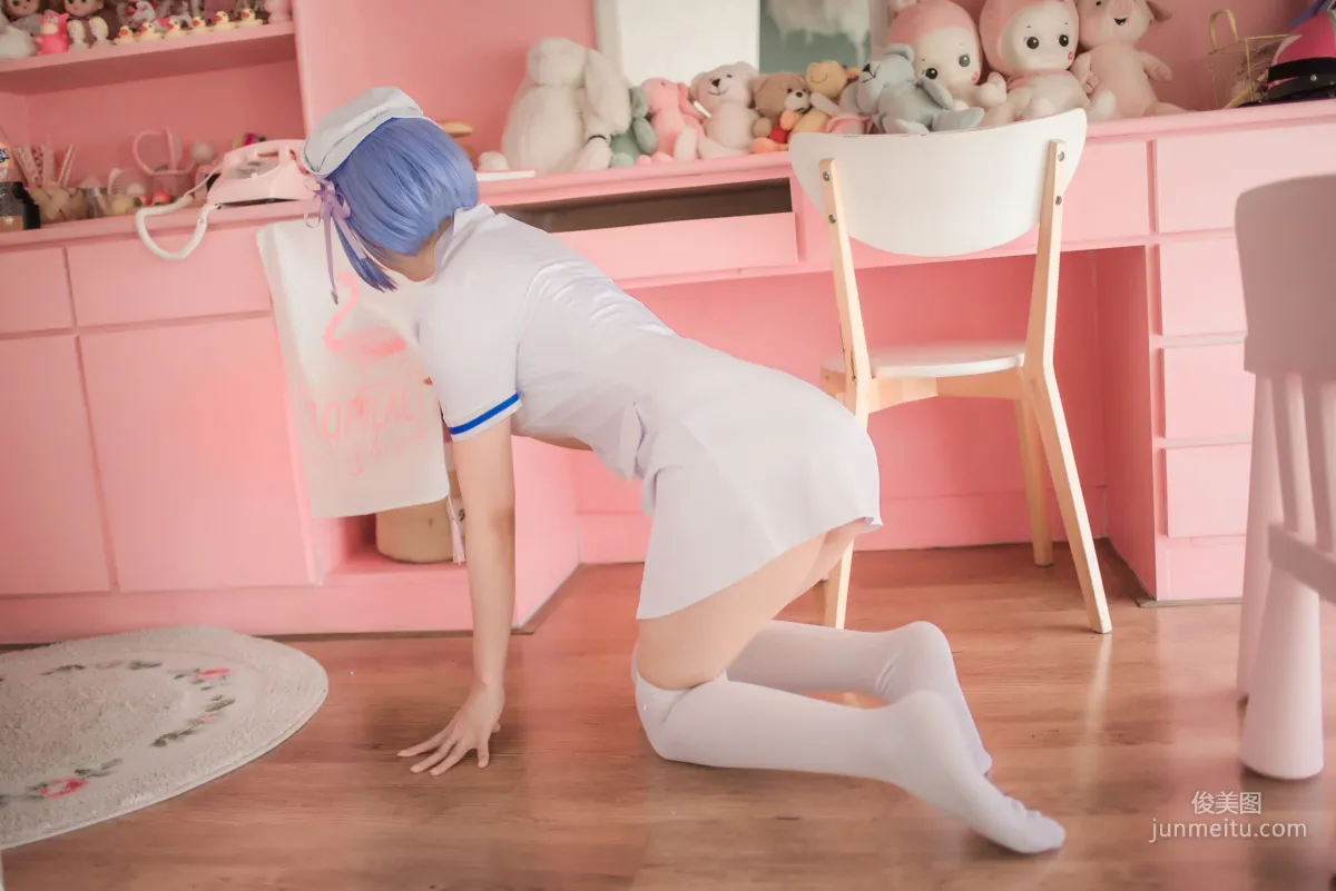 小野妹子w《白色紗裙+蕾姆護士+蕾姆兔女郎》 [COSPLAY美女] 寫真集 16
