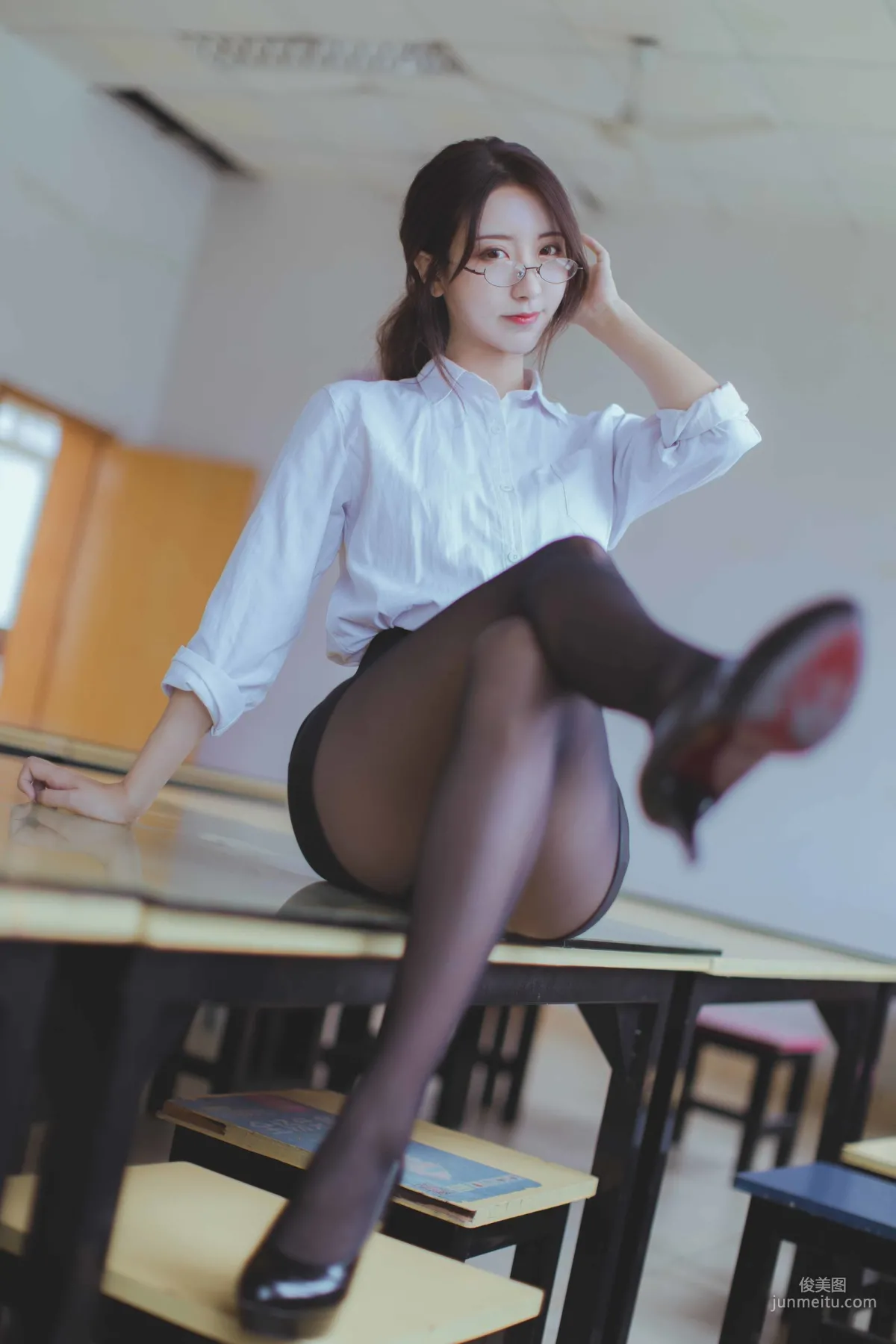 COSER黑川《黑絲教師》 [COSPLAY福利] 寫真集 1