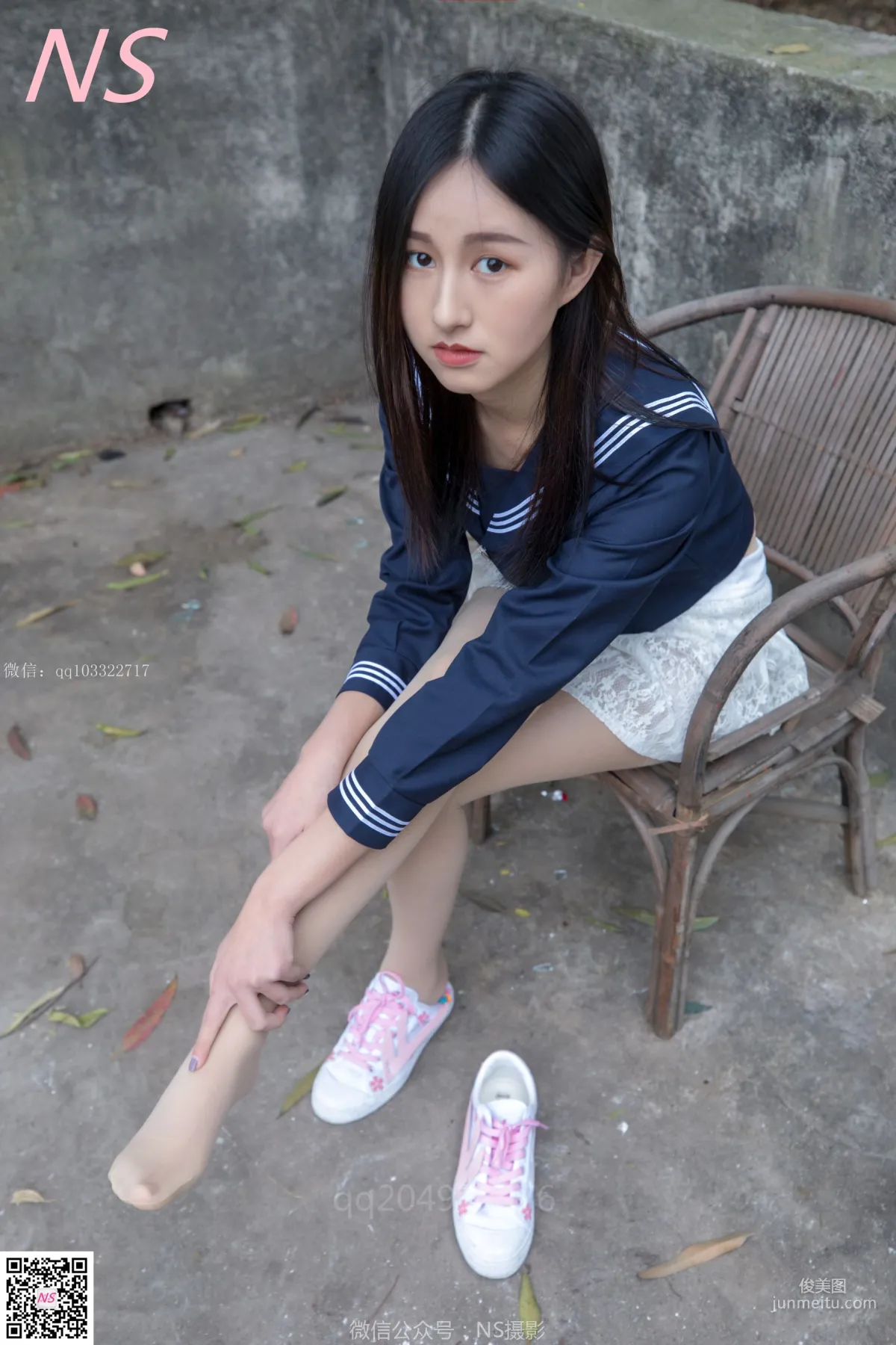 北北《制服肉丝超短裙》 [纳丝摄影] 写真集41