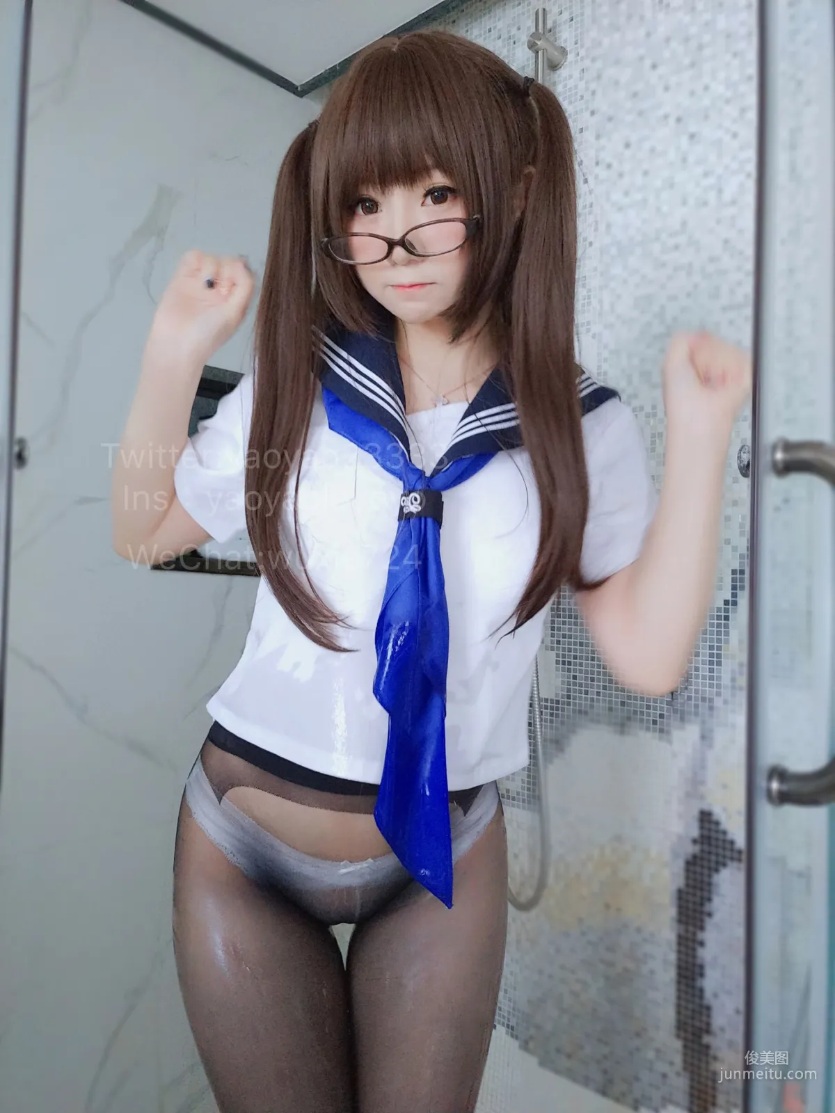 搖搖樂yoyo《藍色jk》 [COSPLAY福利] 寫真集 25