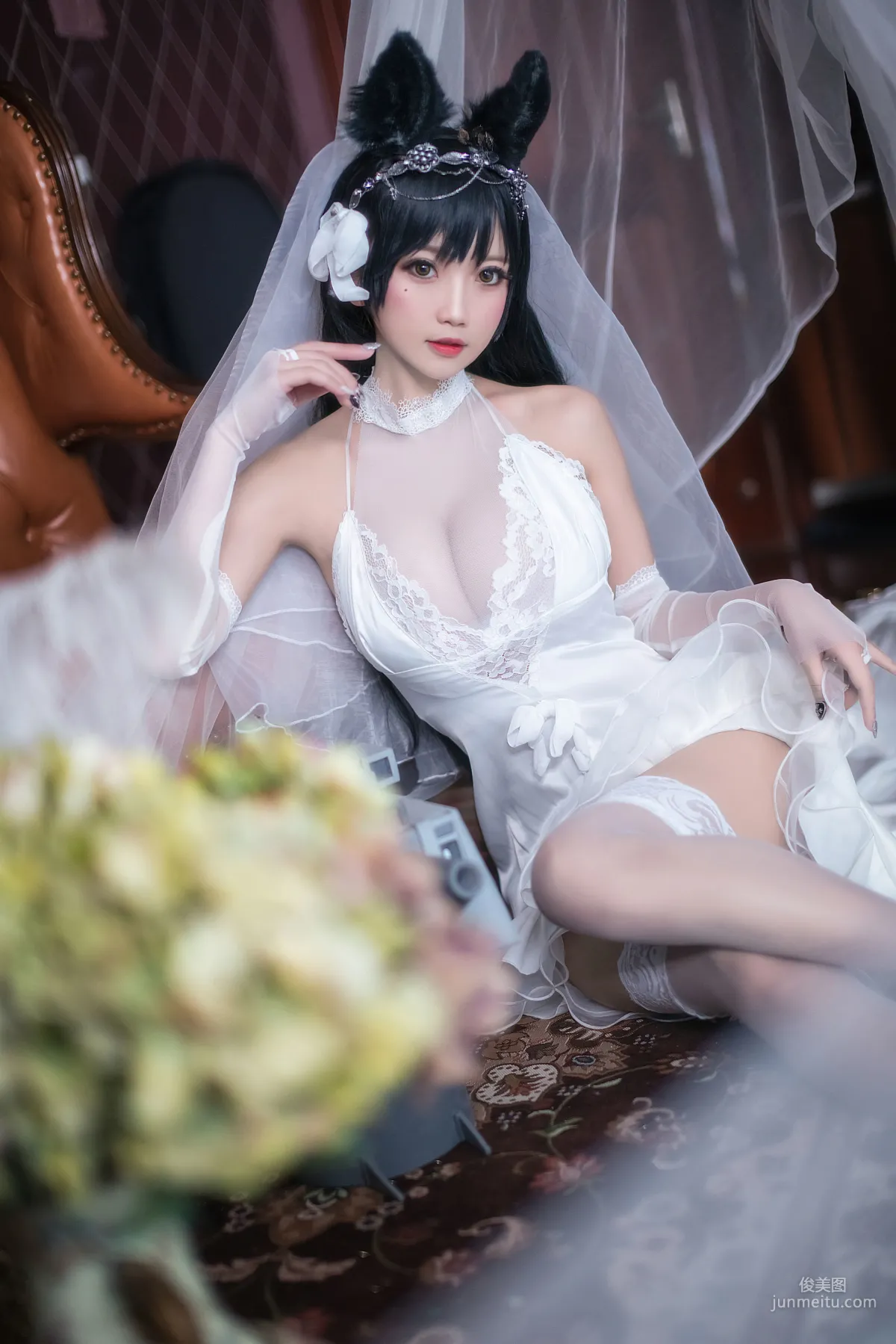 COSER鬼畜瑤《愛宕花嫁》 [COSPLAY福利] 寫真集 23