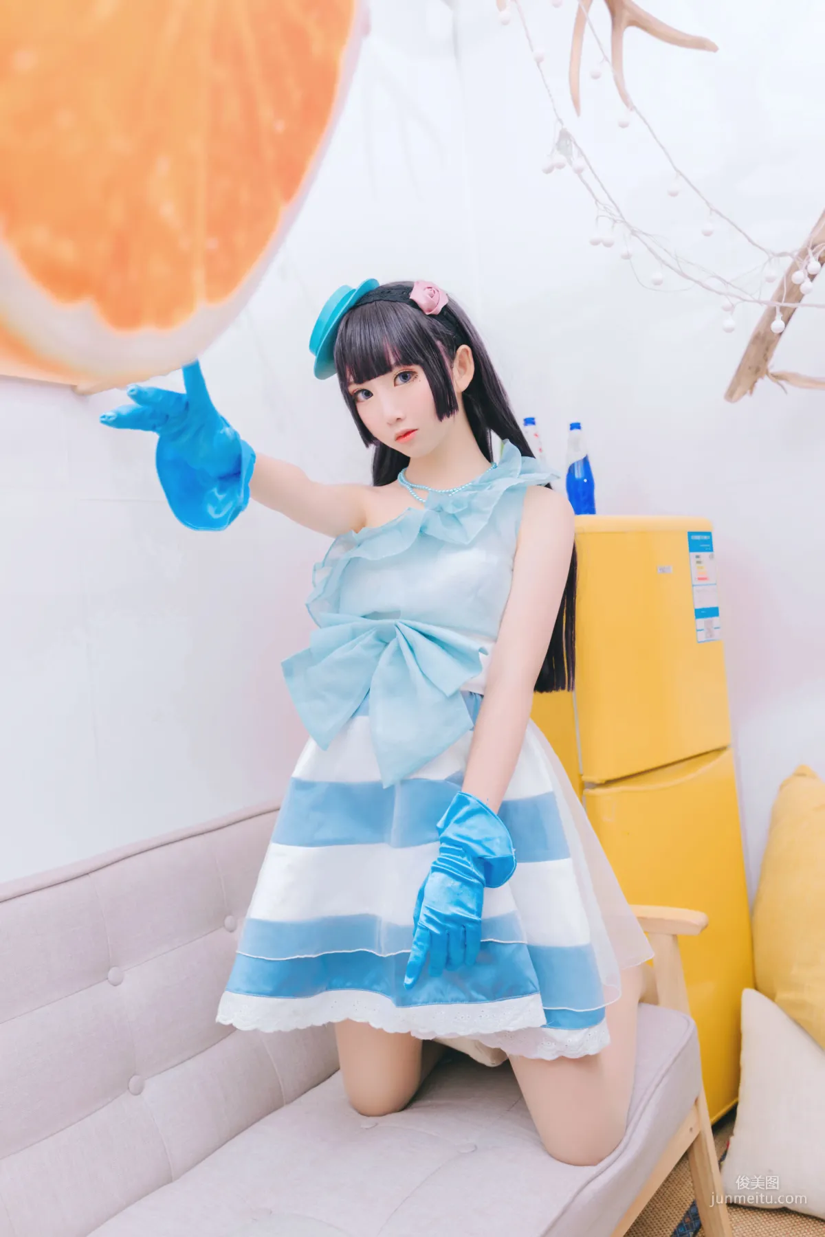 面饼仙儿《黑猫打歌服》 [福利COSPLAY] 写真集7