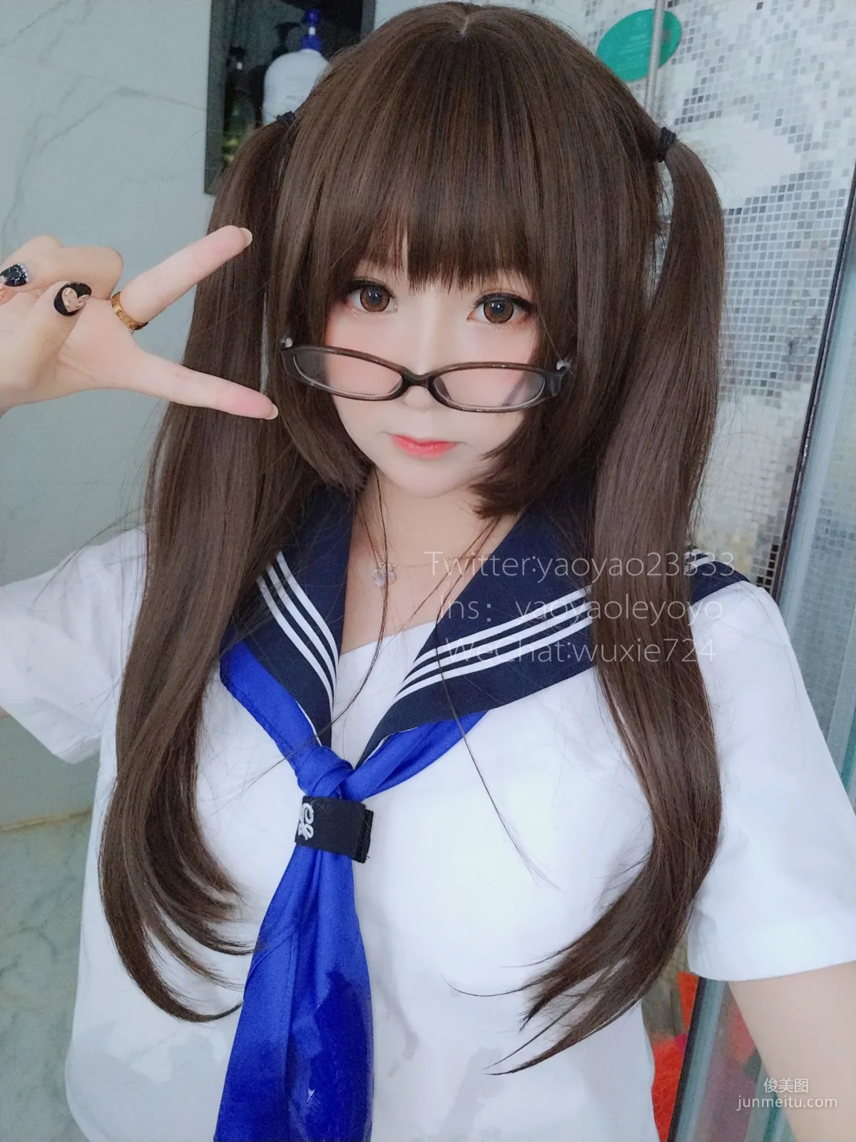 搖搖樂yoyo《藍色jk》 [COSPLAY福利] 寫真集 2