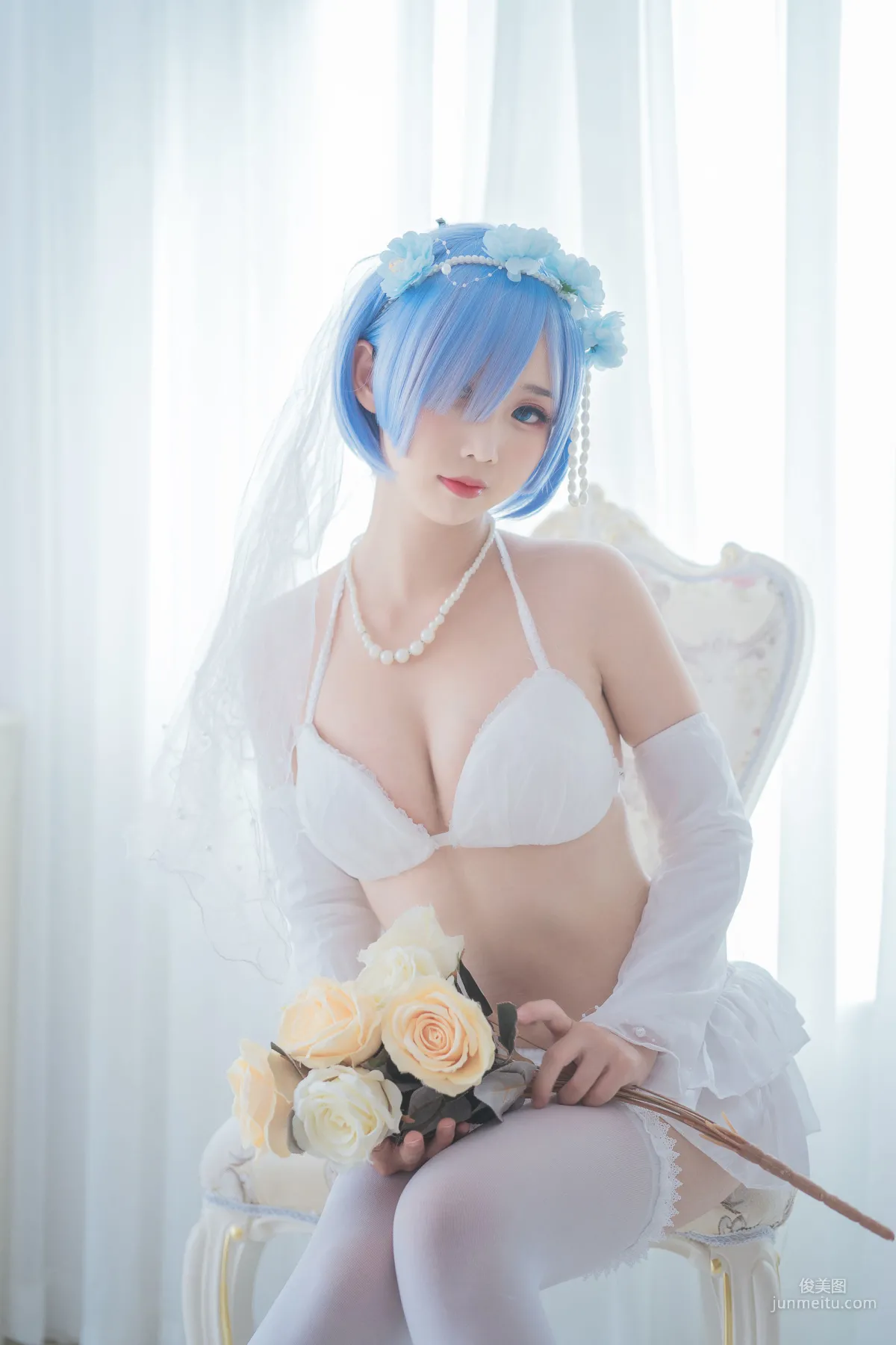 面饼仙儿《花嫁蕾姆》 [福利COSPLAY] 写真集4