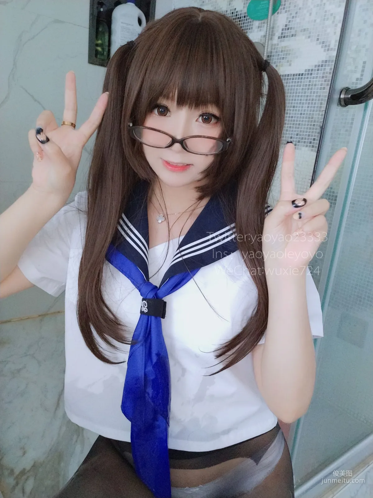 搖搖樂yoyo《藍色jk》 [COSPLAY福利] 寫真集 1