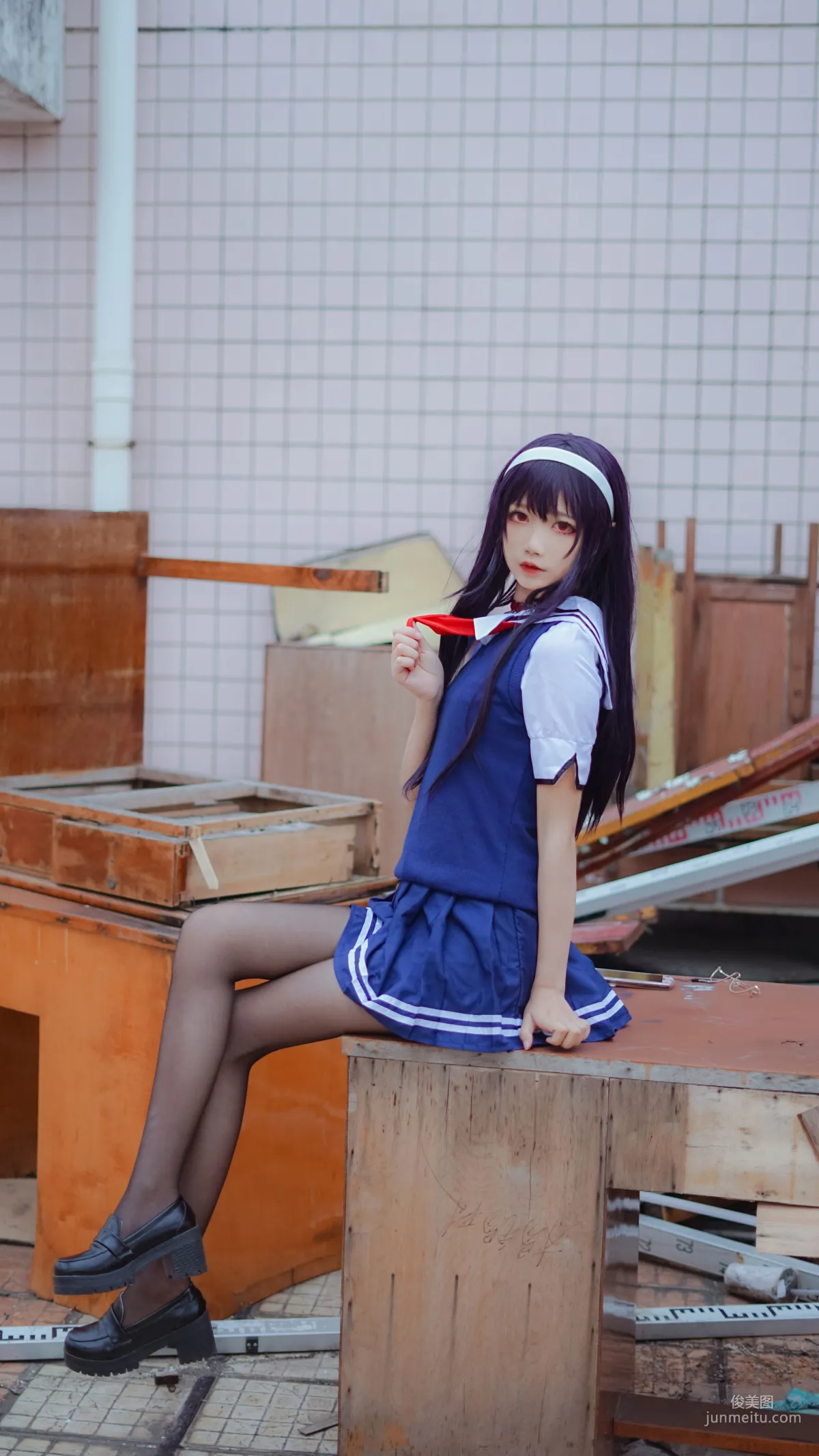清純少女五更百鬼《學姐校服》 [COSPLAY美女] 寫真集 17