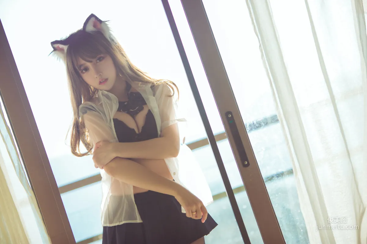 米線線sama 《陽台黑絲性感貓咪》 [COSPLAY美女] 寫真集 22