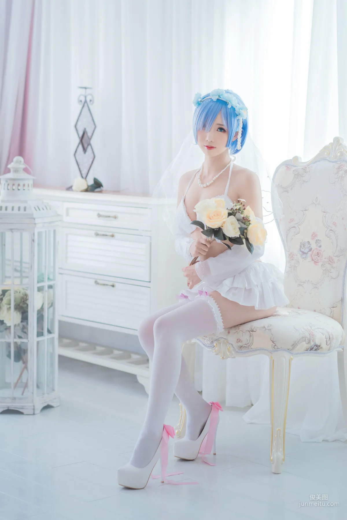 面饼仙儿《花嫁蕾姆》 [福利COSPLAY] 写真集1