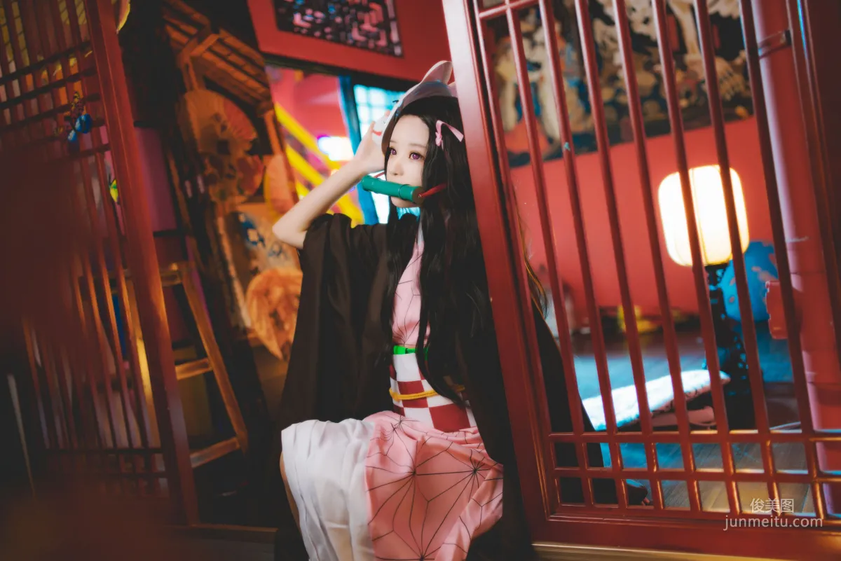 桜桃喵《灶门祢豆子》 [COSPLAY美女] 写真集13
