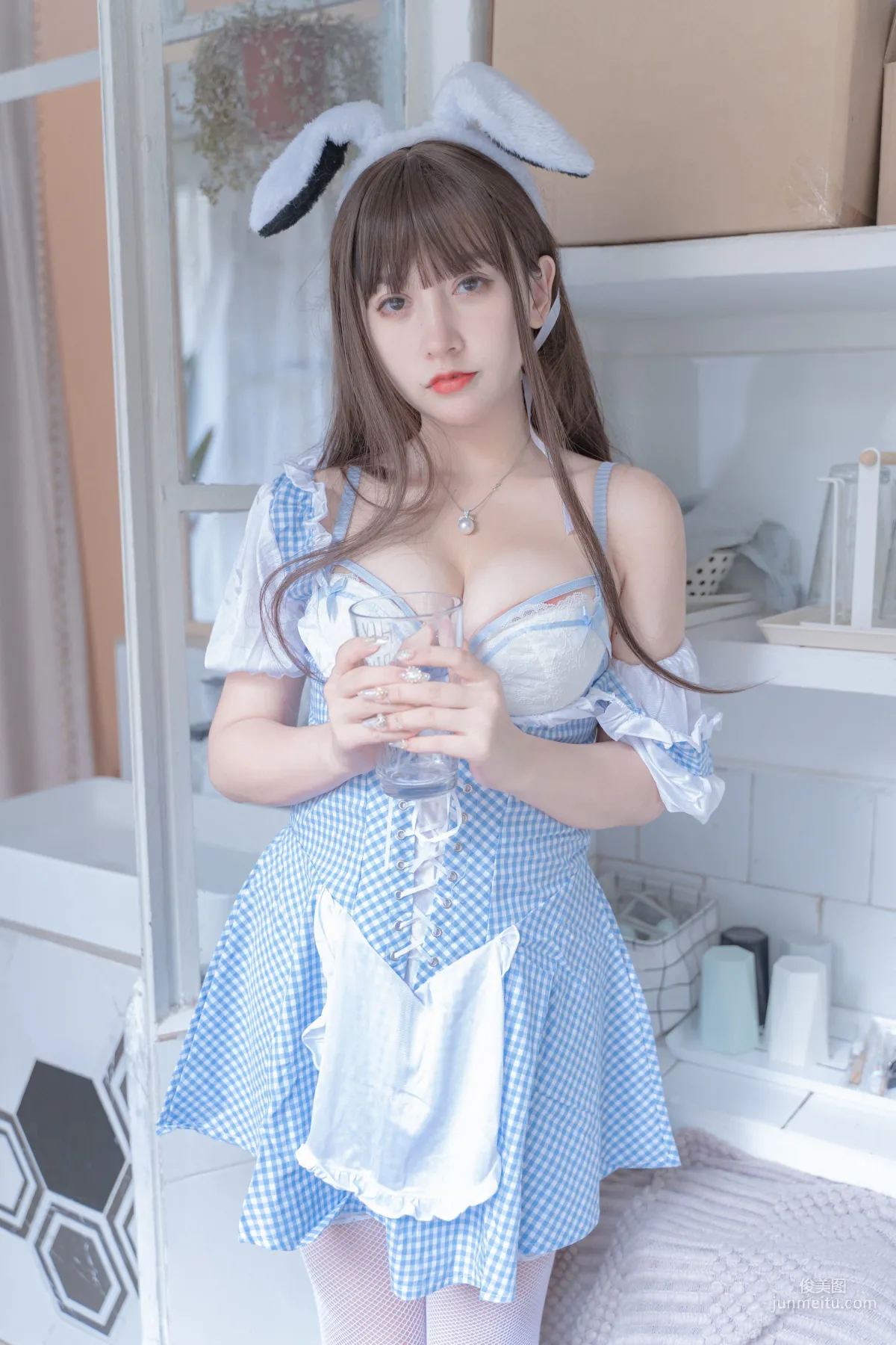 COSER米线线sama《蓝白女佣》 [COSPLAY少女] 写真集6