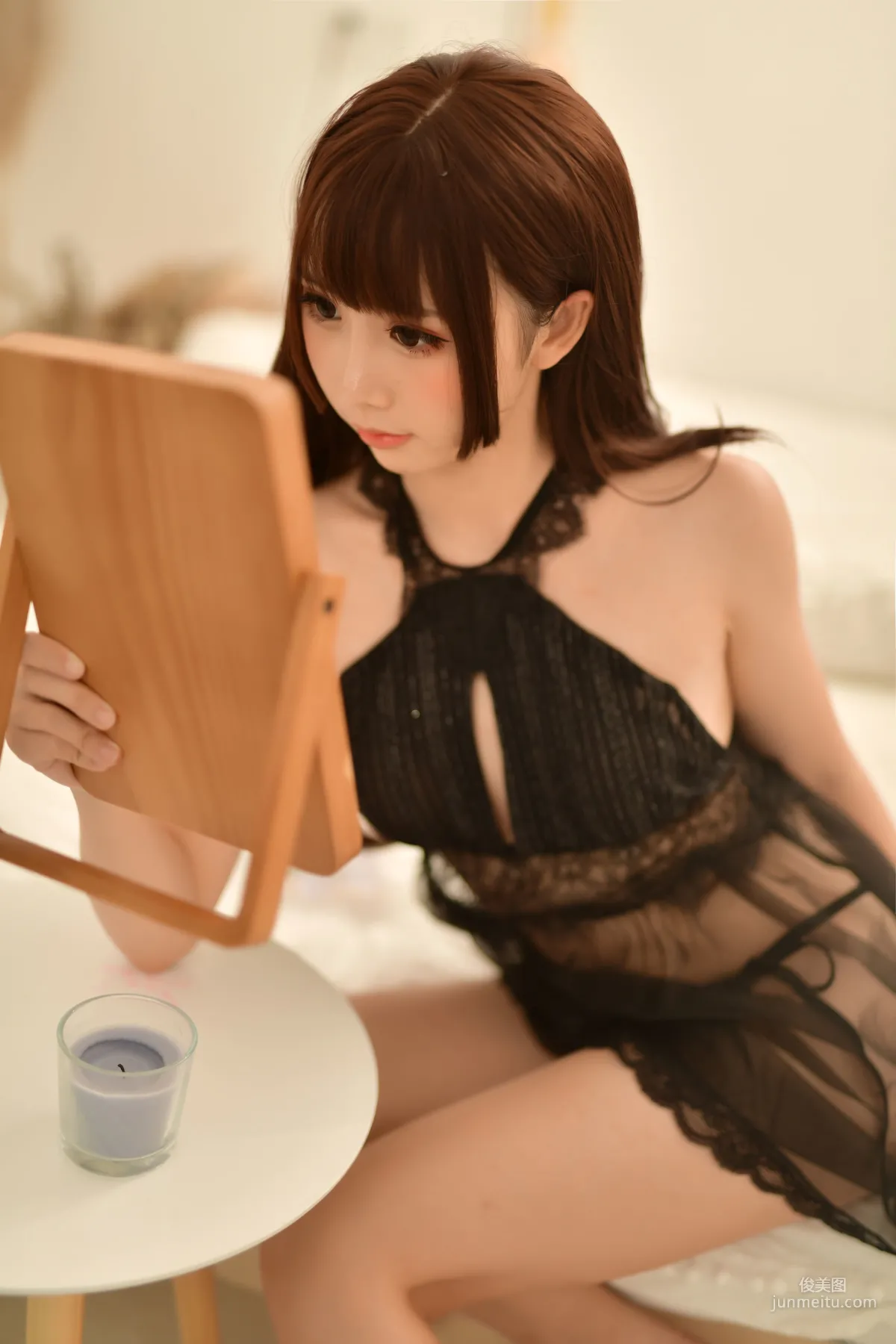 面饼仙儿《黑色露背私房》 [福利COSPLAY] 写真集3