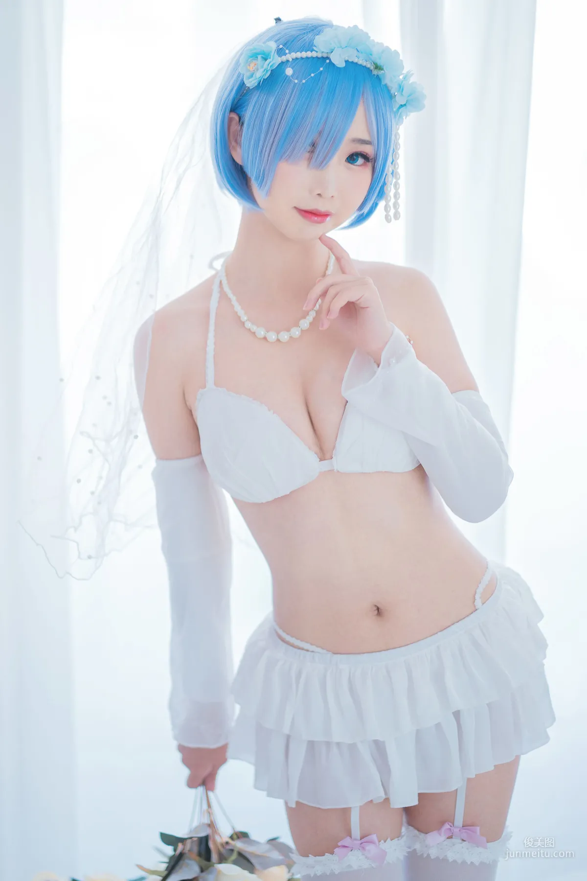 面餅仙兒《花嫁蕾姆》 [福利COSPLAY] 寫真集 15