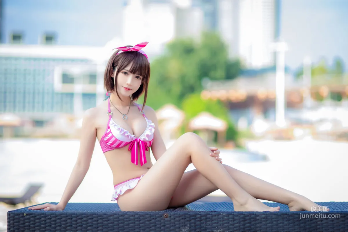 鳗魚霏兒《加藤惠 粉色泳裝》 [COSPLAY美女] 寫真集 11