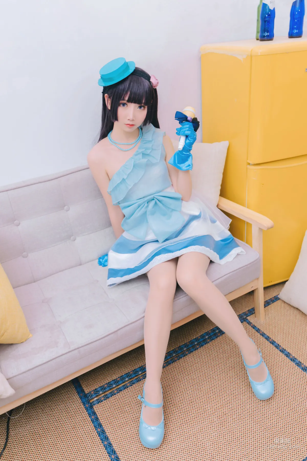 面饼仙儿《黑猫打歌服》 [福利COSPLAY] 写真集2
