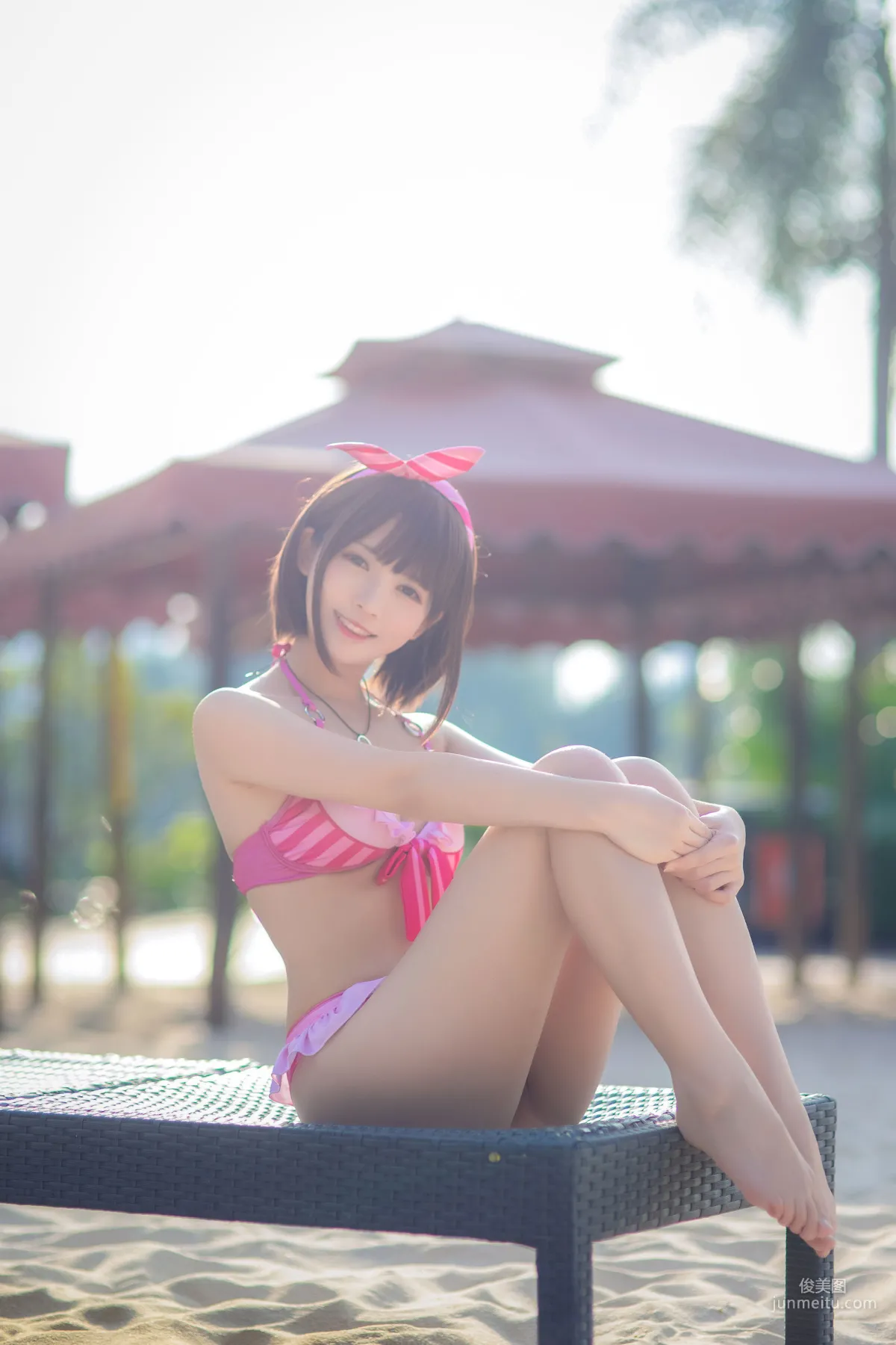鳗魚霏兒《加藤惠 粉色泳裝》 [COSPLAY美女] 寫真集 16