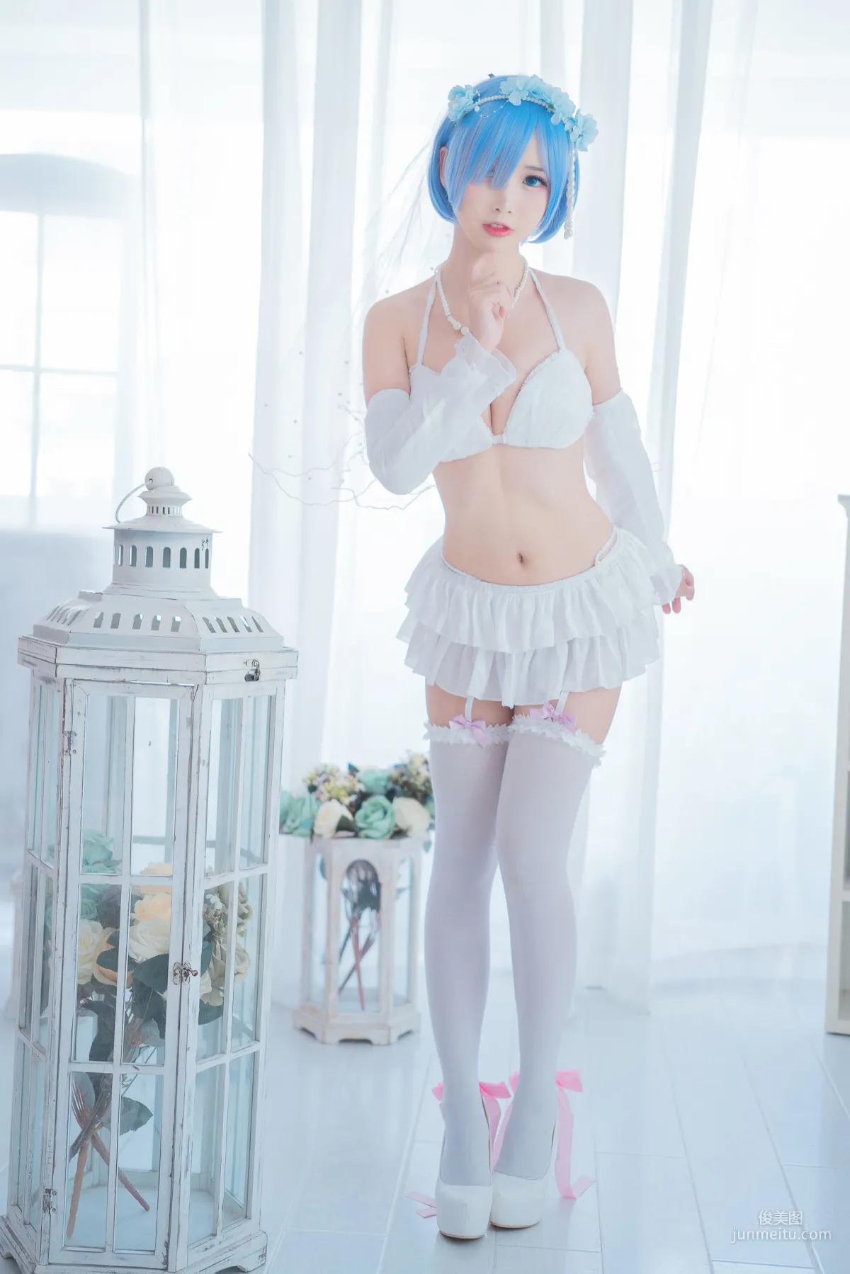 面餅仙兒《花嫁蕾姆》 [福利COSPLAY] 寫真集 16