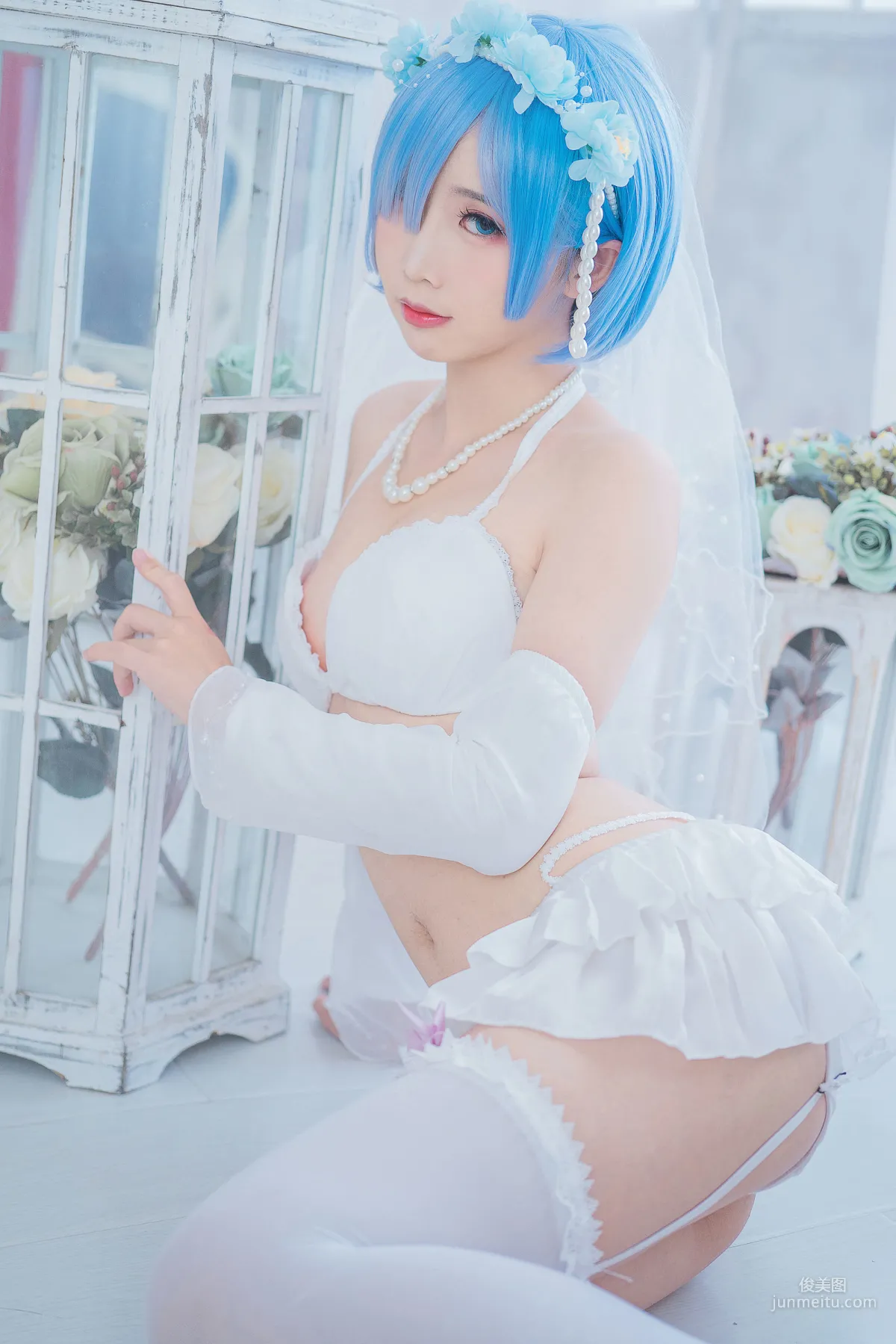 面餅仙兒《花嫁蕾姆》 [福利COSPLAY] 寫真集 8