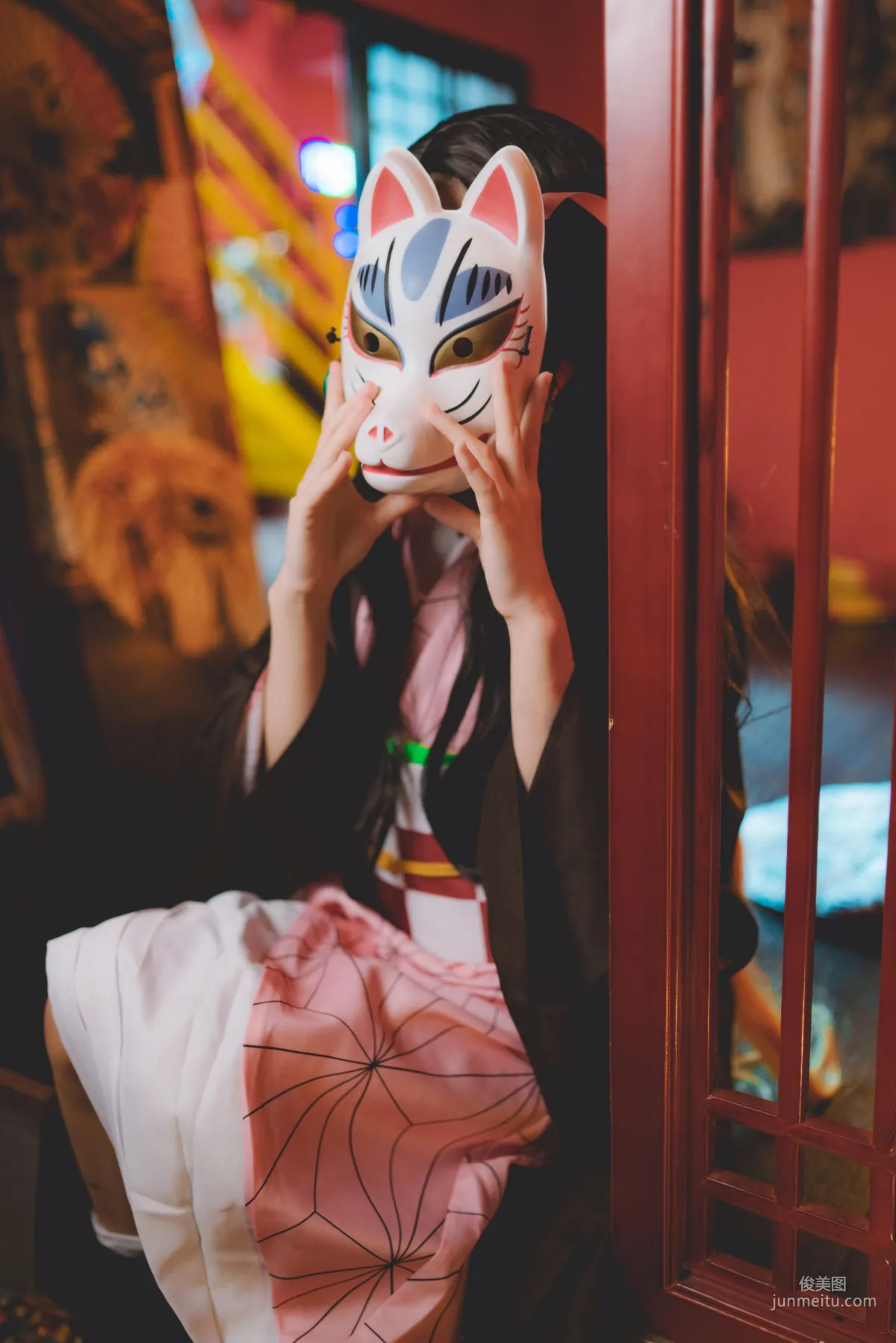 桜桃喵《灶门祢豆子》 [COSPLAY美女] 写真集12