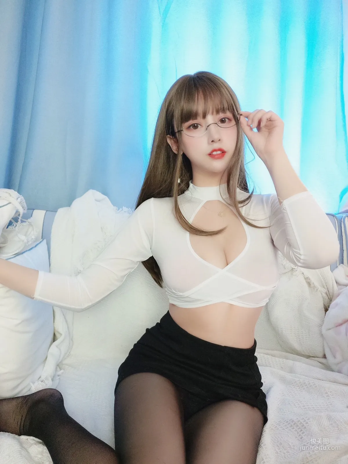 米線線sama《黑絲情趣套裝》 [COSPLAY美女] 寫真集 14