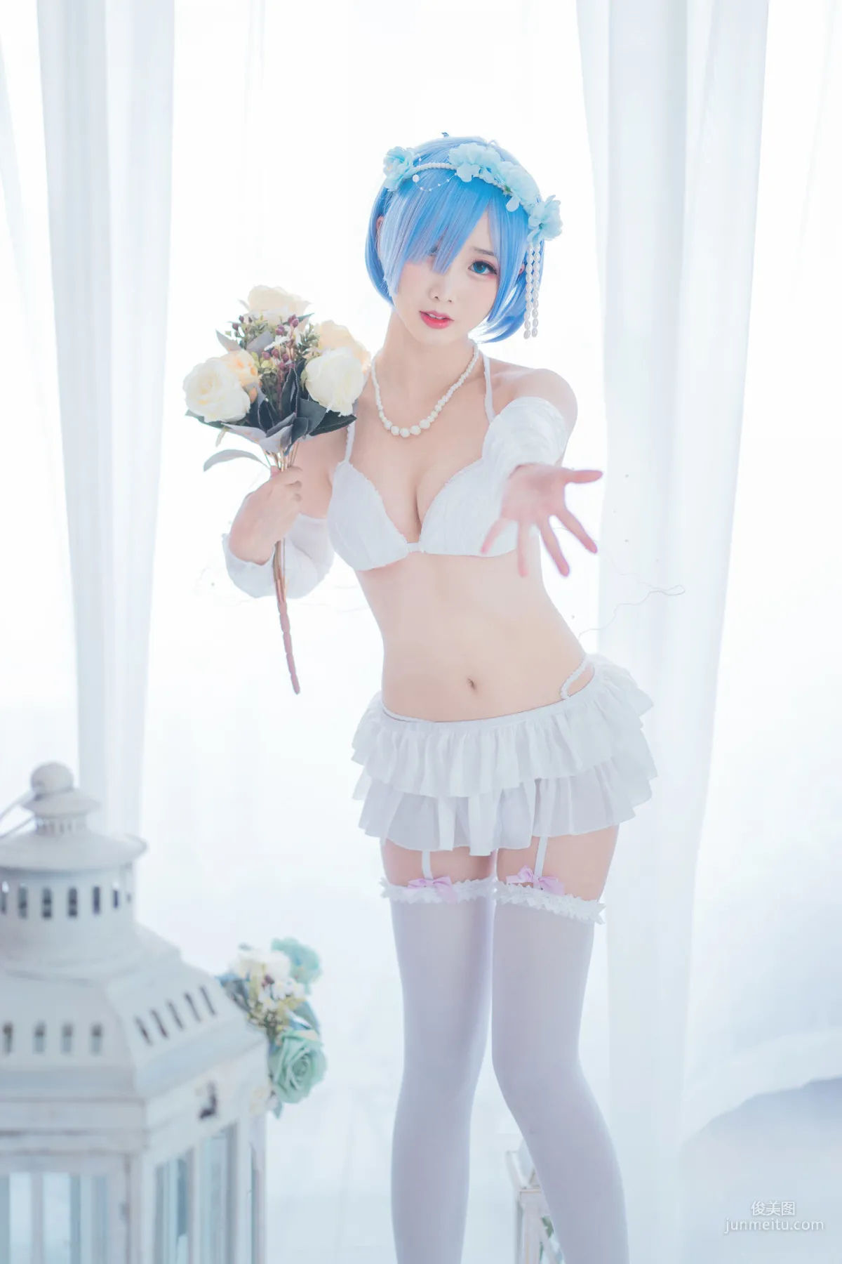 面餅仙兒《花嫁蕾姆》 [福利COSPLAY] 寫真集 12