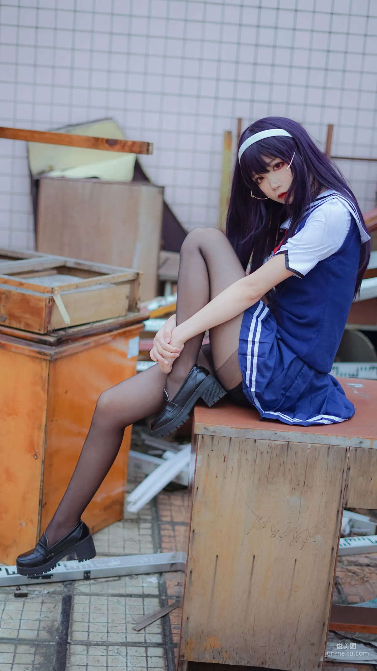 清純少女五更百鬼《學姐校服》 [COSPLAY美女] 寫真集 19