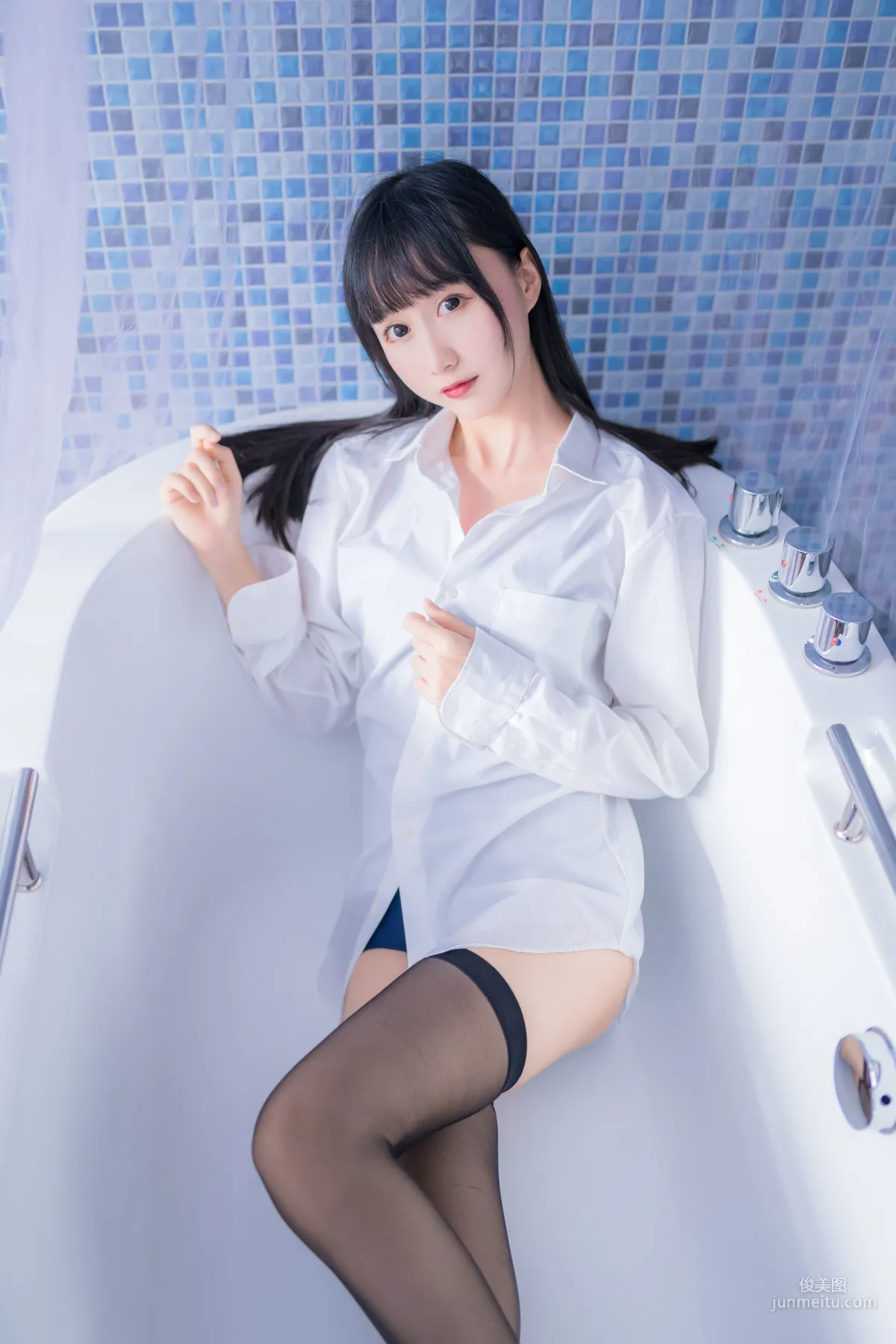 木綿綿《白襯衫黑絲死庫水》 [COSER美女] 寫真集 4