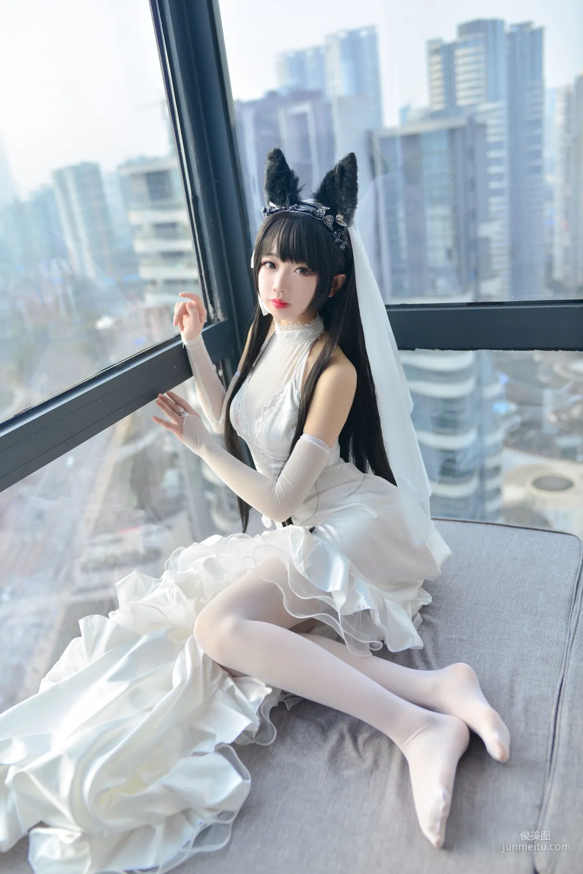 雪琪SAMA《愛宕婚紗》 [福利COSPLAY] 寫真集 24