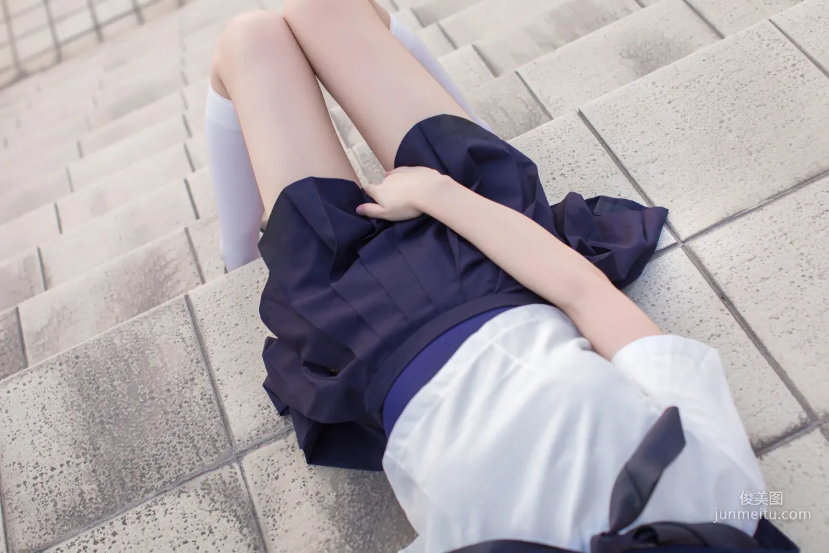 COSER雯妹《JK+白絲+死庫水》 [COSPLAY福利] 寫真集 12