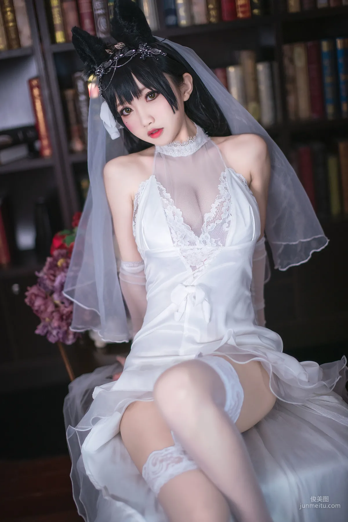 COSER鬼畜瑤《愛宕花嫁》 [COSPLAY福利] 寫真集 9