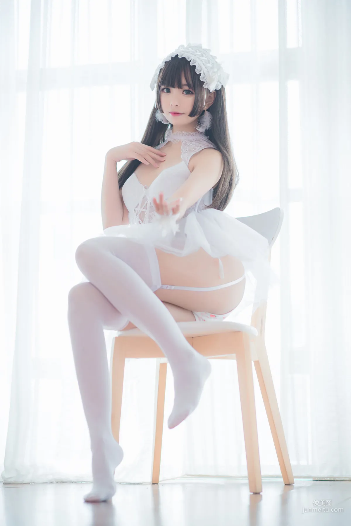 小野妹子w《白色紗裙+蕾姆護士+蕾姆兔女郎》 [COSPLAY美女] 寫真集 7
